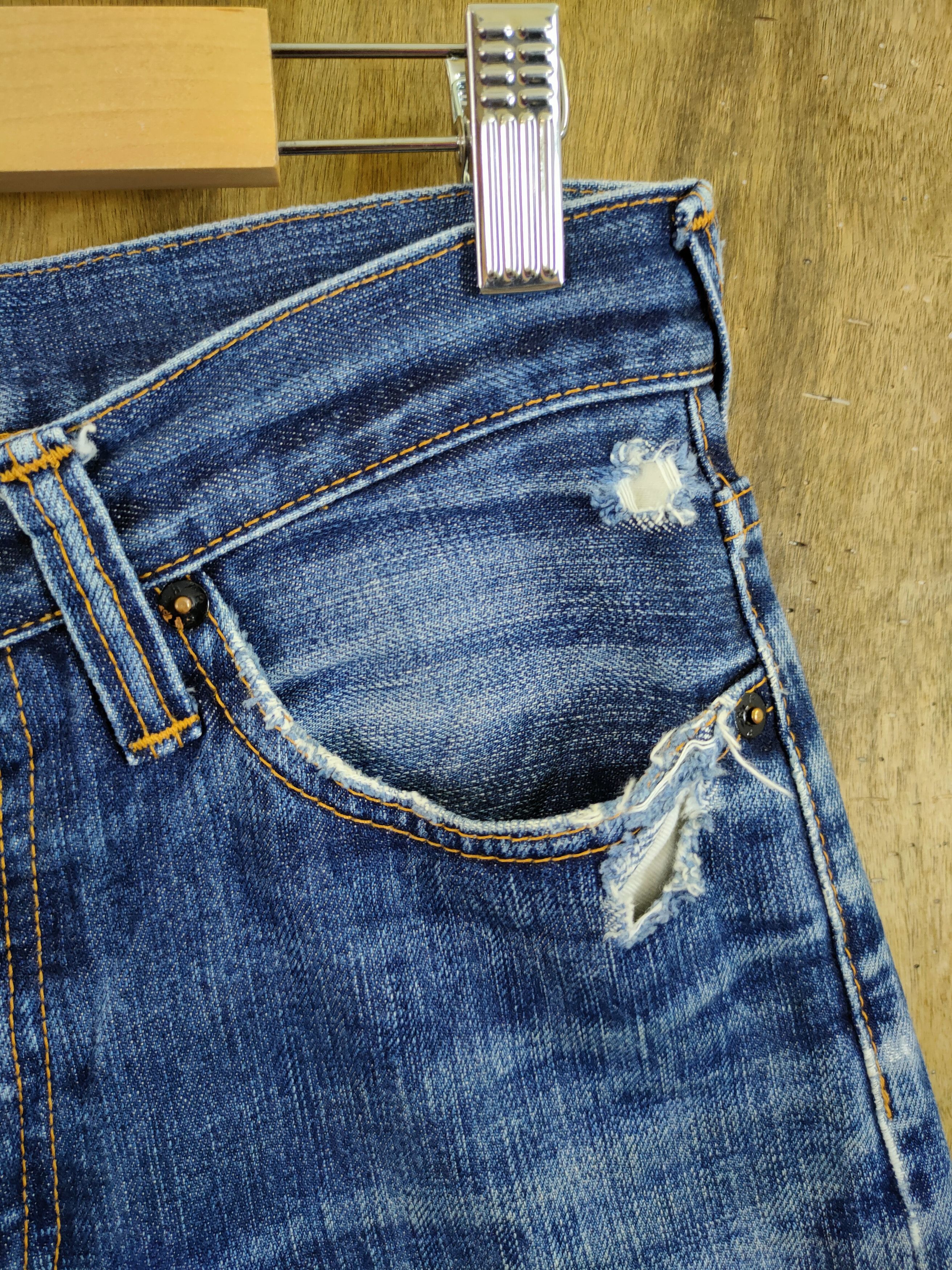 Prps DL PRPS Japan blue Distressed denim jeans #46-894 Size US 28 / EU 44 - 5 Thumbnail