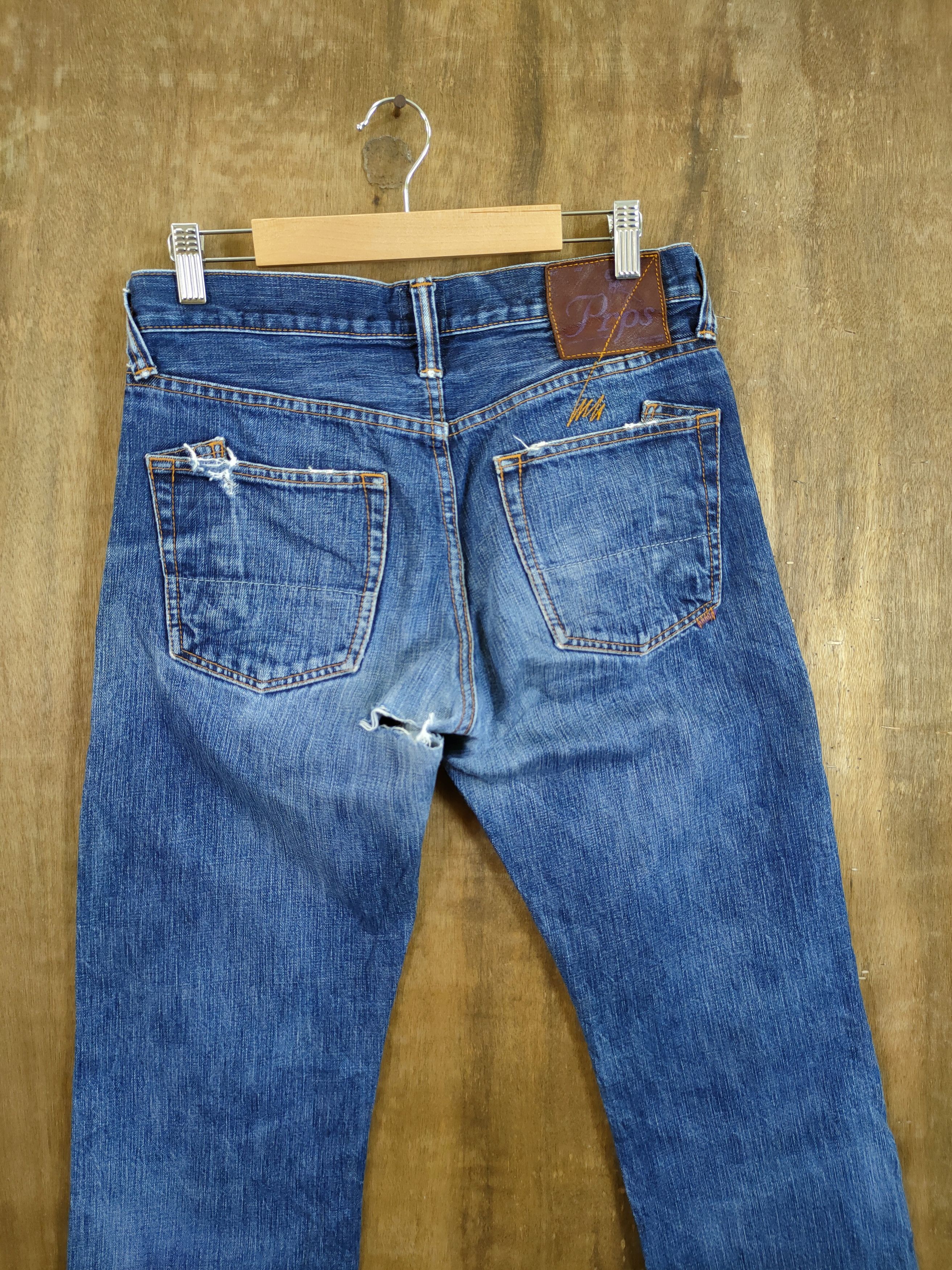 Prps DL PRPS Japan blue Distressed denim jeans #46-894 Size US 28 / EU 44 - 11 Thumbnail