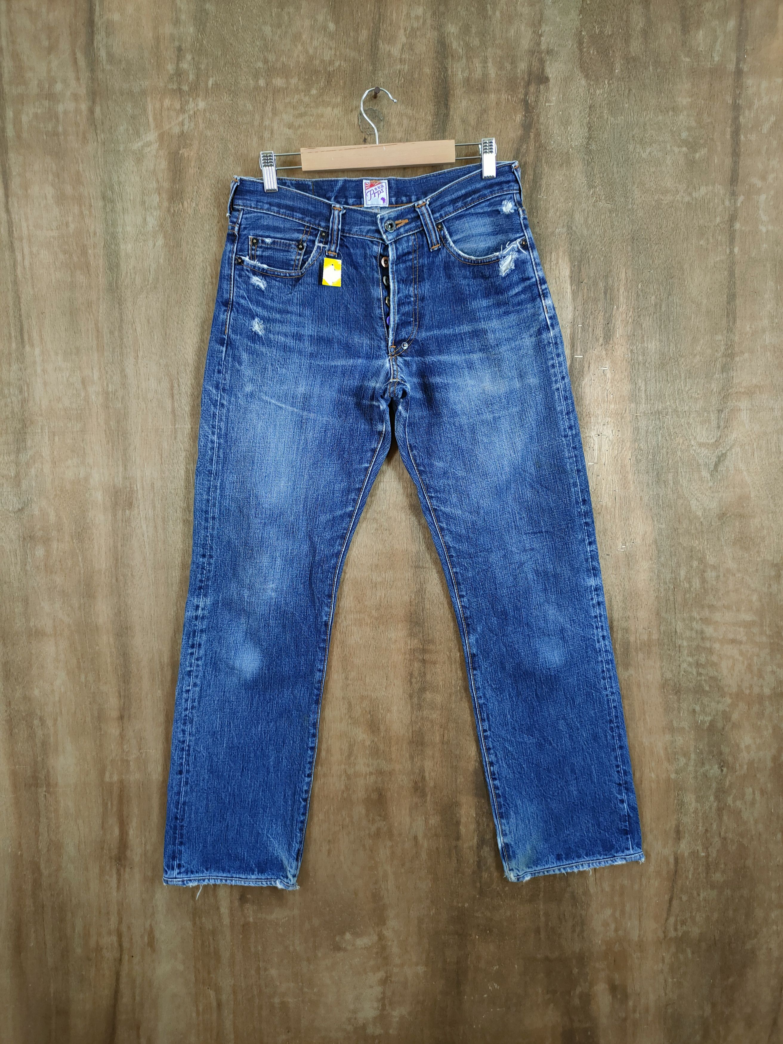 Prps DL PRPS Japan blue Distressed denim jeans #46-894 Size US 28 / EU 44 - 1 Thumbnail