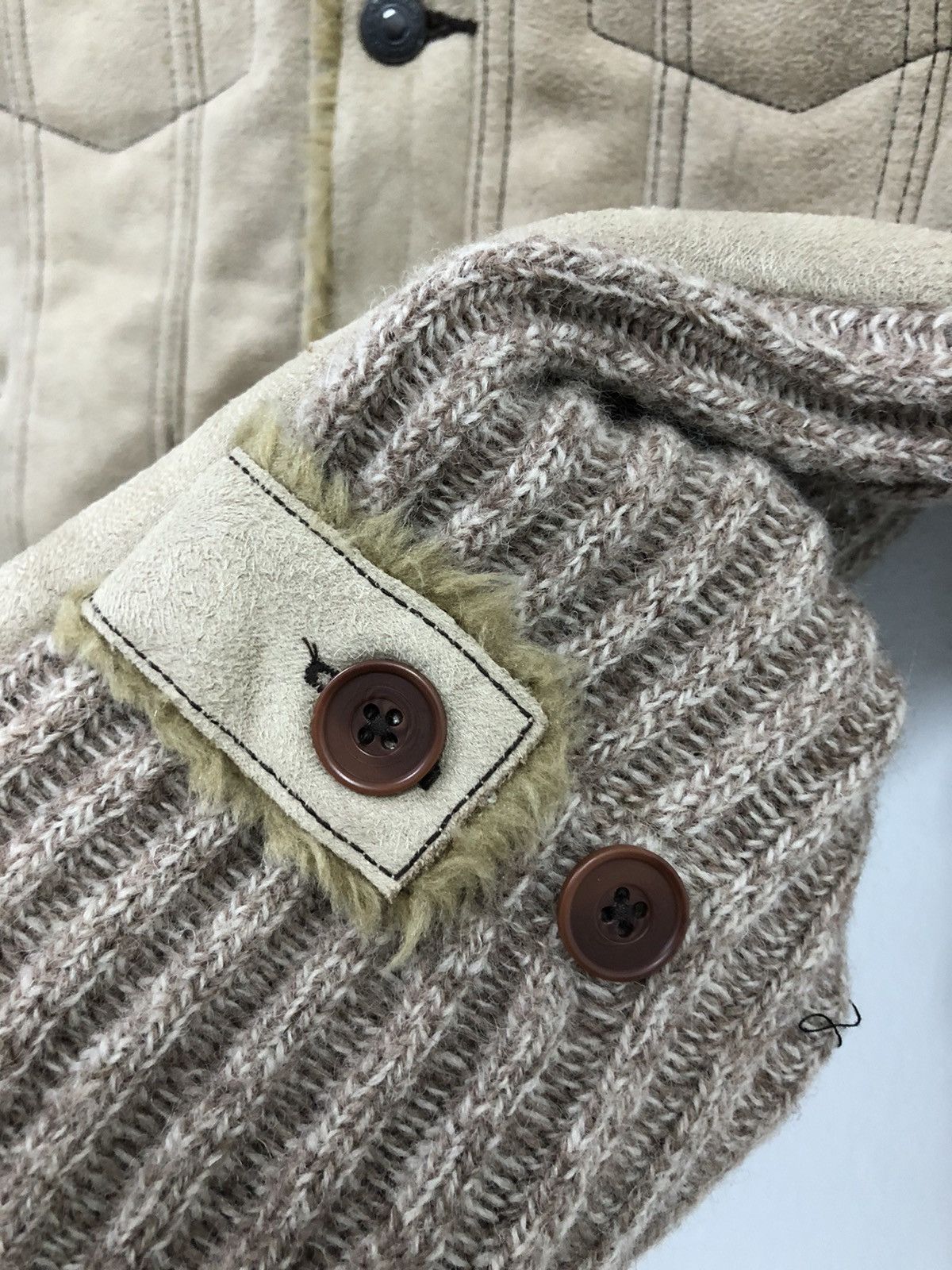 BIGI × Takeo Kikuchi 🔥Archive🔥 AW -14 Men's Bigi Knit moleskin Trucker Jacket Size US M / EU 48-50 / 2 - 14 Thumbnail