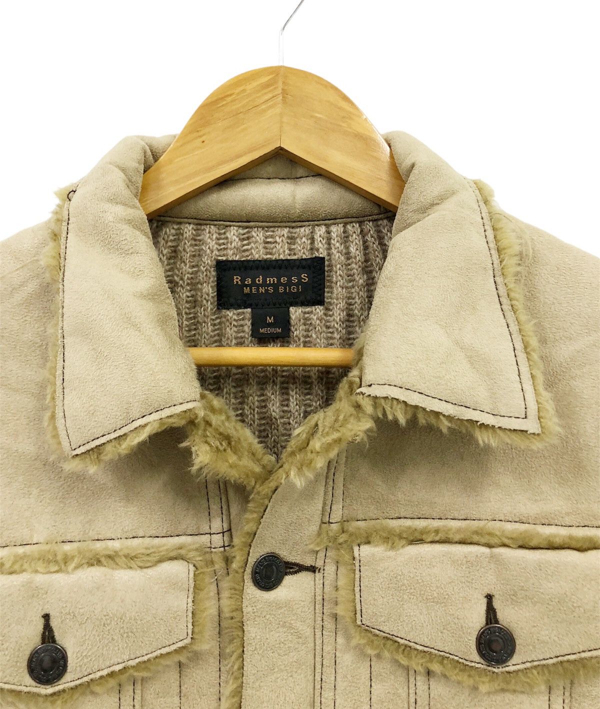 BIGI × Takeo Kikuchi 🔥Archive🔥 AW -14 Men's Bigi Knit moleskin Trucker Jacket Size US M / EU 48-50 / 2 - 7 Thumbnail