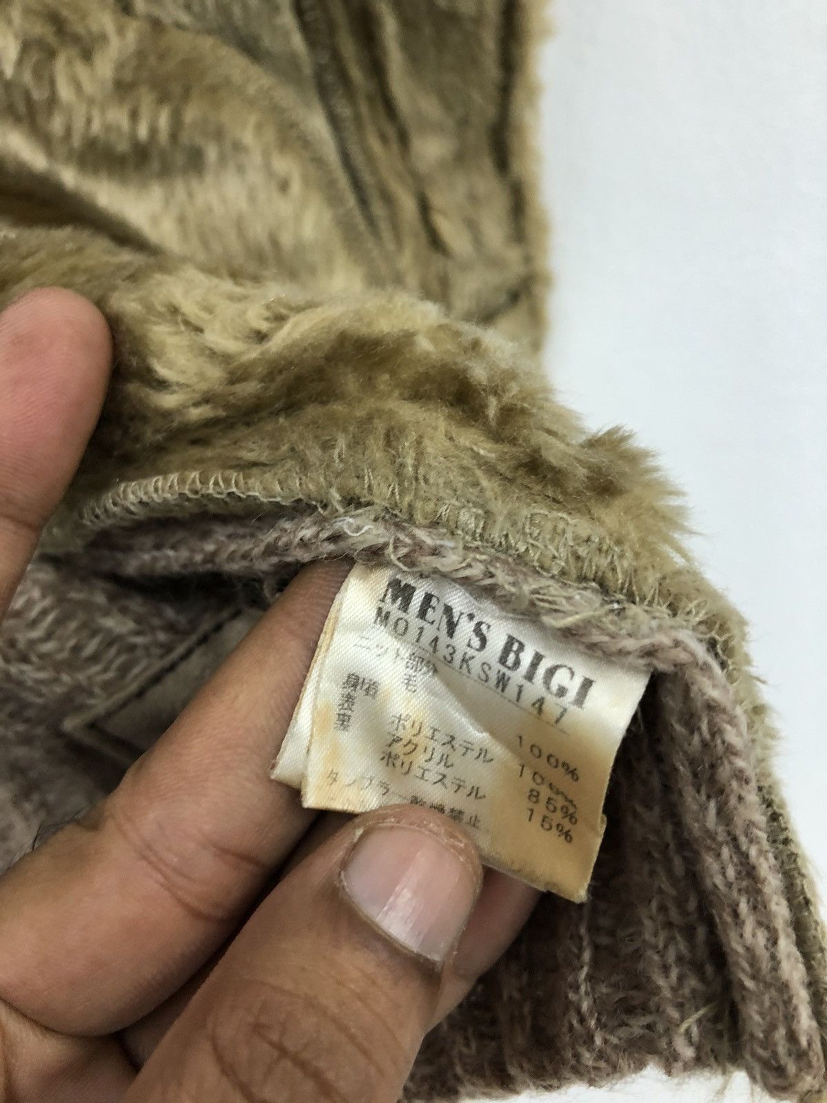 BIGI × Takeo Kikuchi 🔥Archive🔥 AW -14 Men's Bigi Knit moleskin Trucker Jacket Size US M / EU 48-50 / 2 - 13 Thumbnail