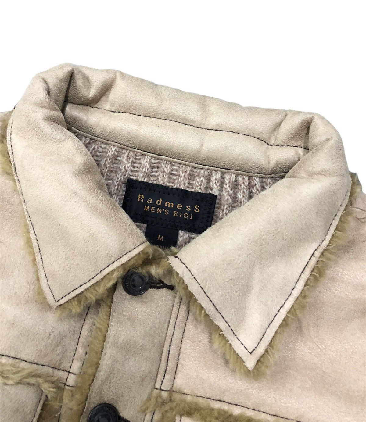 BIGI × Takeo Kikuchi 🔥Archive🔥 AW -14 Men's Bigi Knit moleskin Trucker Jacket Size US M / EU 48-50 / 2 - 10 Thumbnail