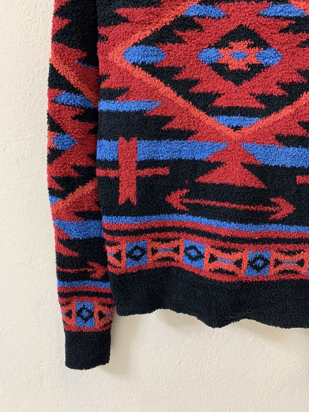 Japanese Brand Cavari A Aztec Nice Design Fleece Jacket Size US M / EU 48-50 / 2 - 10 Thumbnail