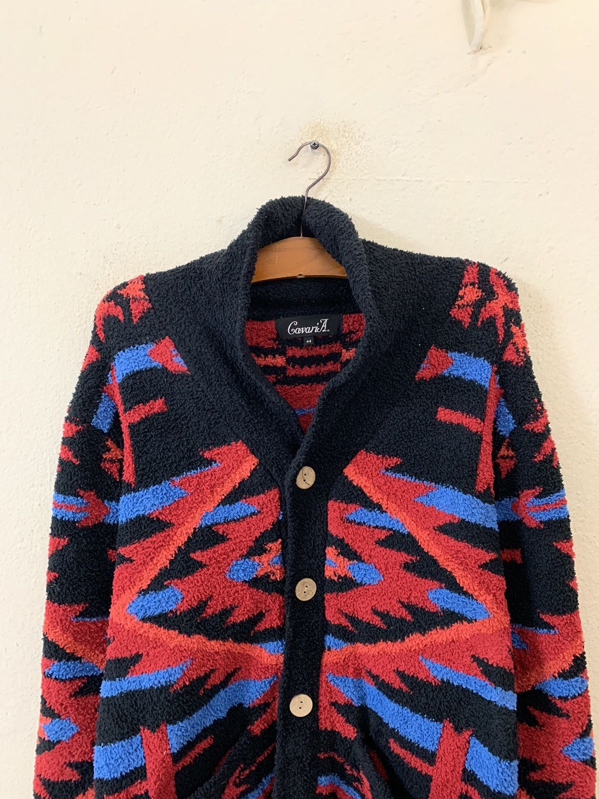 Japanese Brand Cavari A Aztec Nice Design Fleece Jacket Size US M / EU 48-50 / 2 - 4 Thumbnail