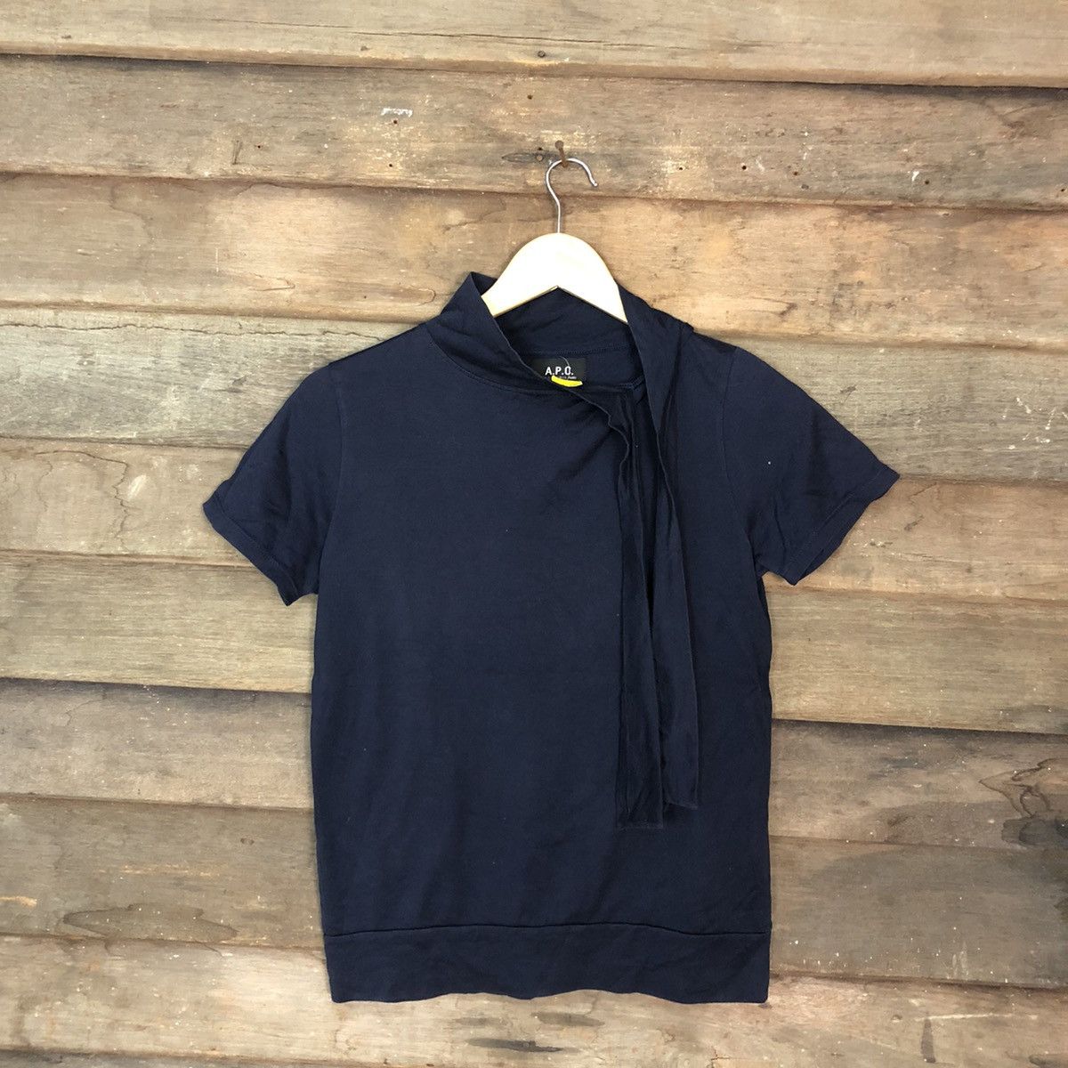 A.P.C. A.P.C Blue Short Shirt #3608 Size US S / EU 44-46 / 1 - 1 Thumbnail