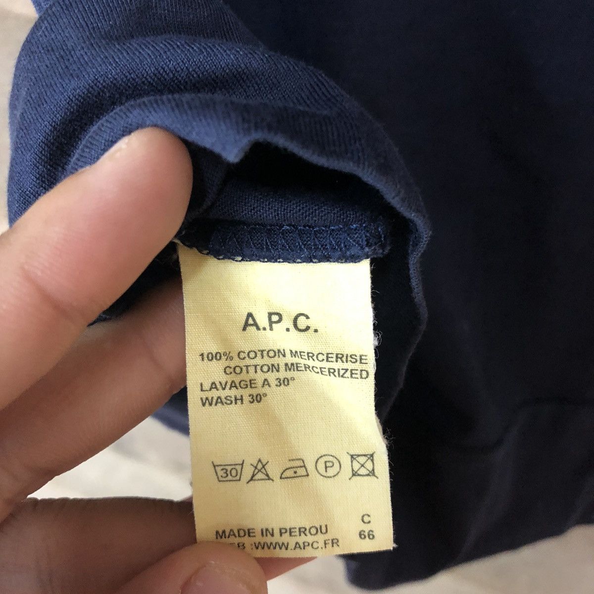 A.P.C. A.P.C Blue Short Shirt #3608 Size US S / EU 44-46 / 1 - 13 Thumbnail