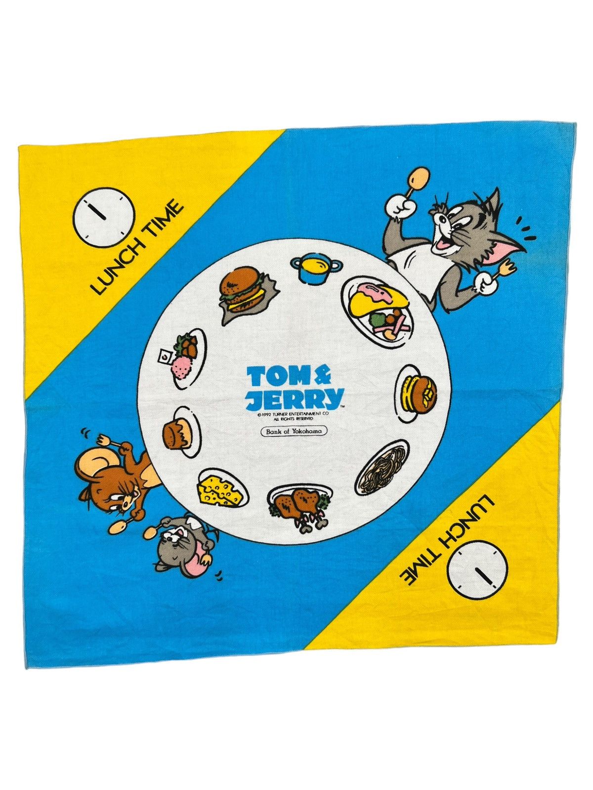 Cartoon Network Tom & Jerry Handkerchief Neckerchief Bandana Pocketsquare Size ONE SIZE - 1 Thumbnail