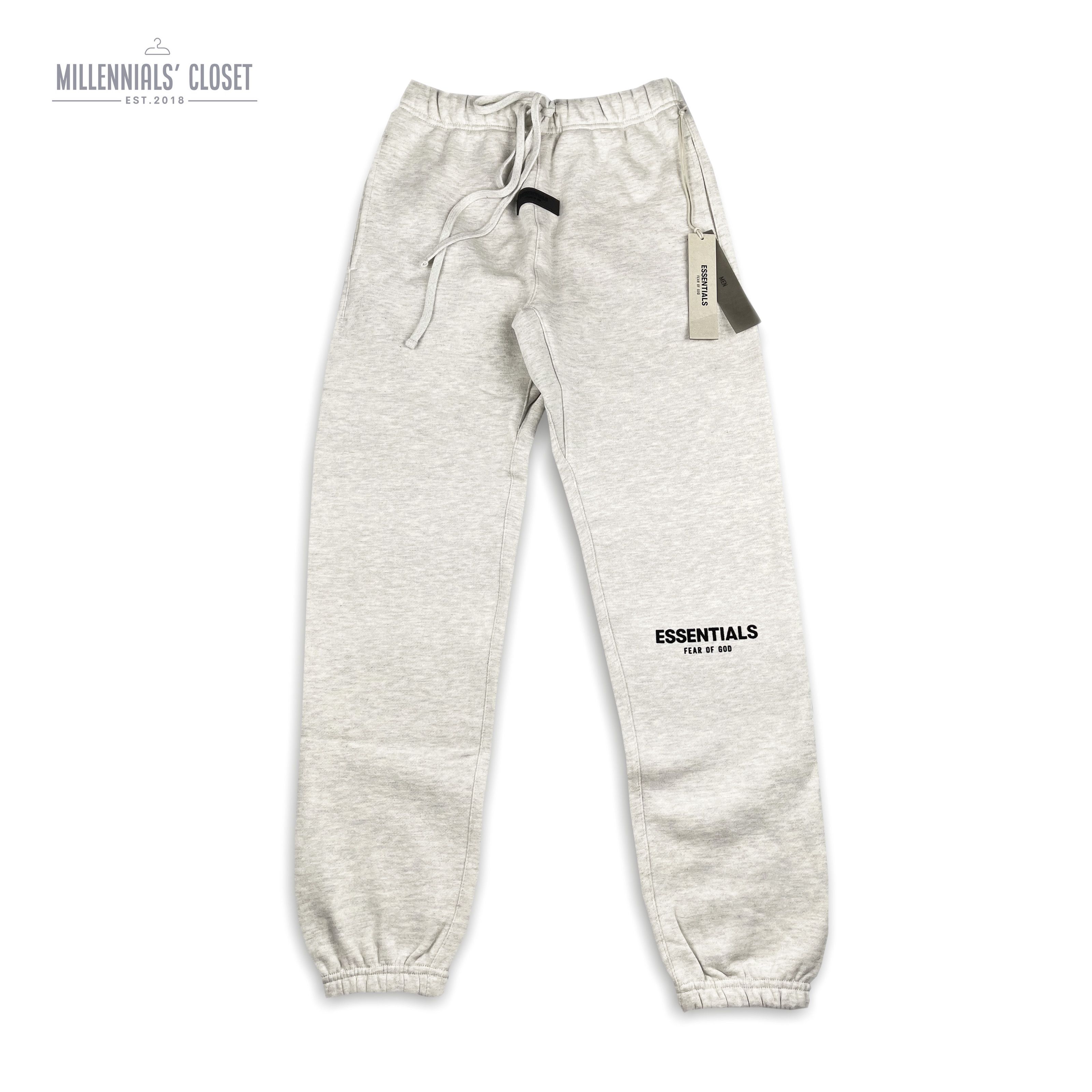 Fear of God Fear of God Essentials Sweatpants Light Oatmeal SS22 S ...