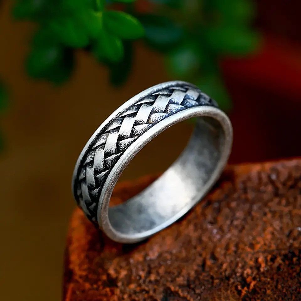 Jewelry Cool Creative Braided Ring Size ONE SIZE - 1 Thumbnail