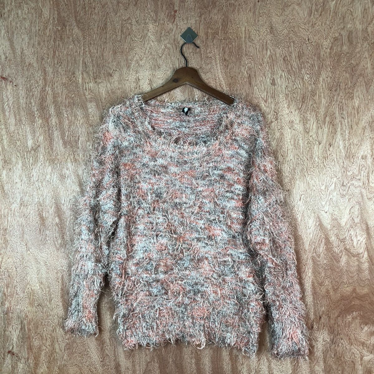 Japanese Brand Style Operation Shag Shaggy Fur Mohair Knitwear #6642 Size US M / EU 48-50 / 2 - 1 Thumbnail