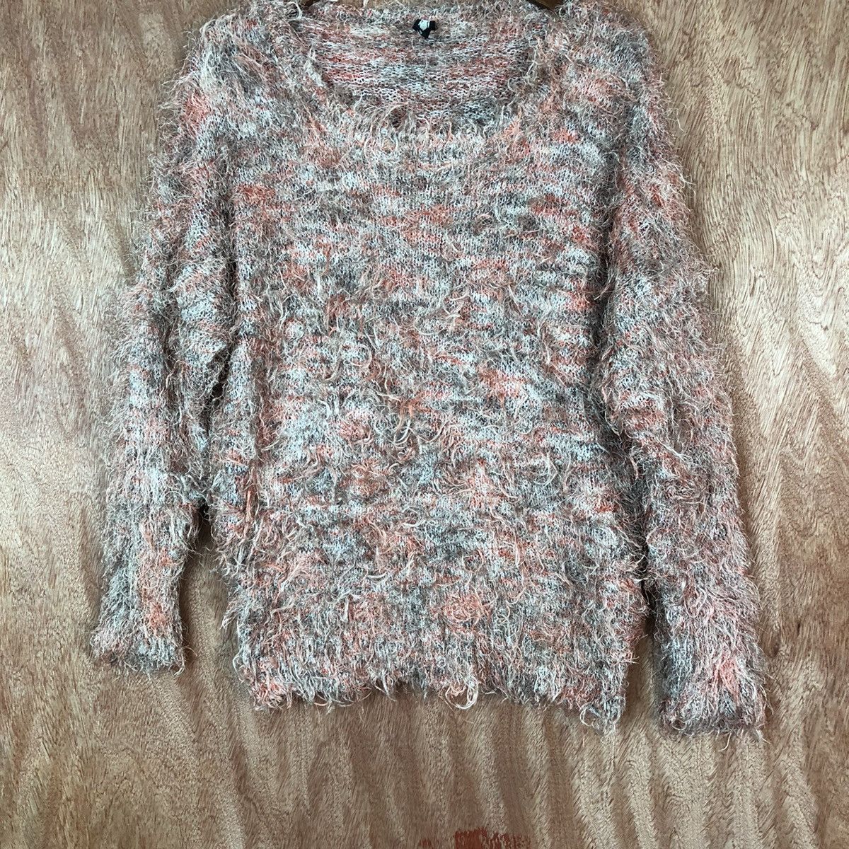 Japanese Brand Style Operation Shag Shaggy Fur Mohair Knitwear #6642 Size US M / EU 48-50 / 2 - 3 Thumbnail