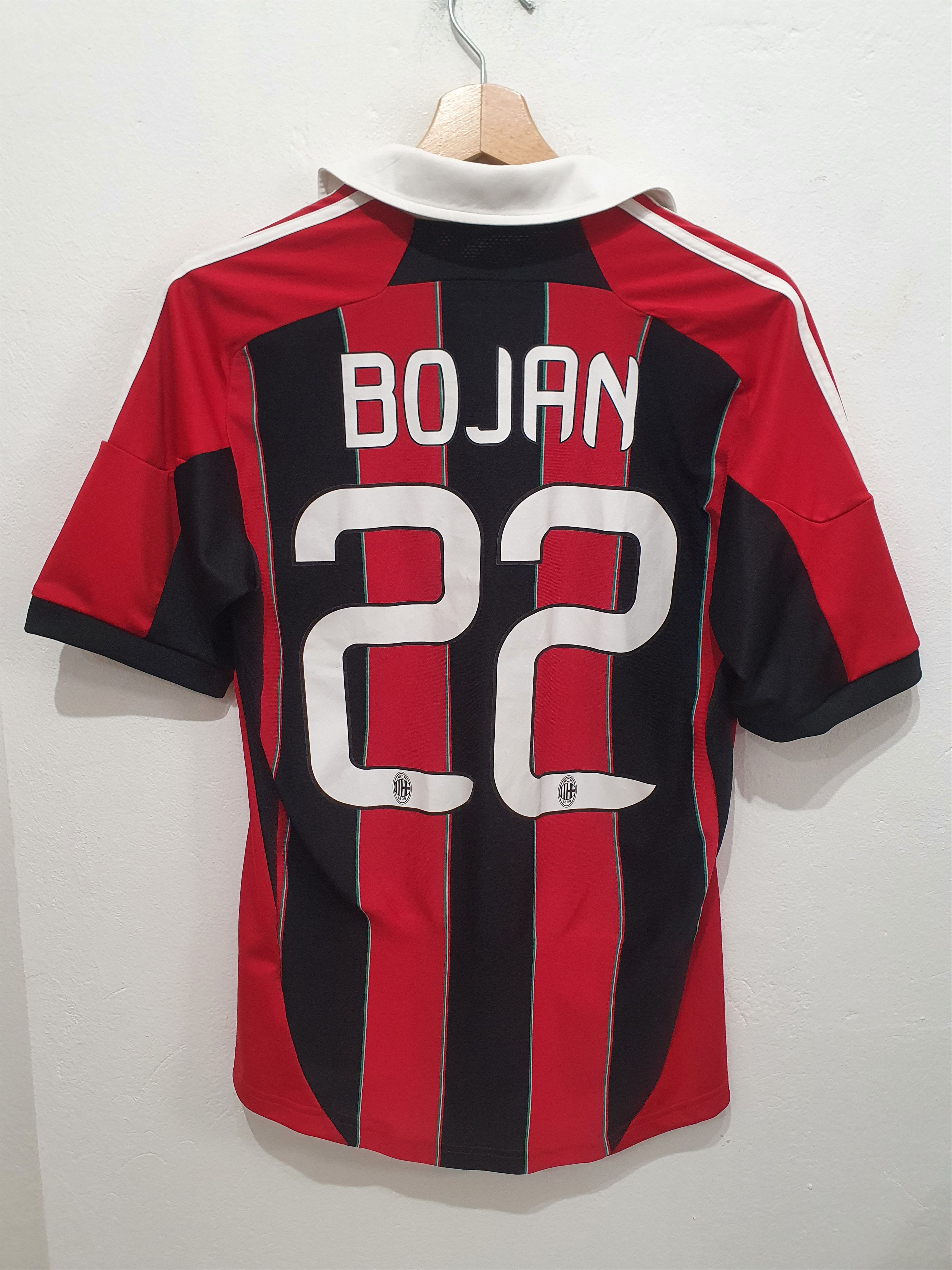 image of Bojan Adidas Ac Milan 2012 Size S Shirt Football Jersey in Black, Men's