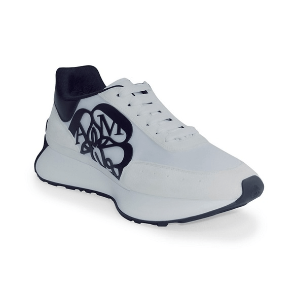 Alexander McQueen Alexander McQueen Logo Cut-Out Sprint Sneakers White Men’s E Size US 13 / EU 46 - 1 Thumbnail