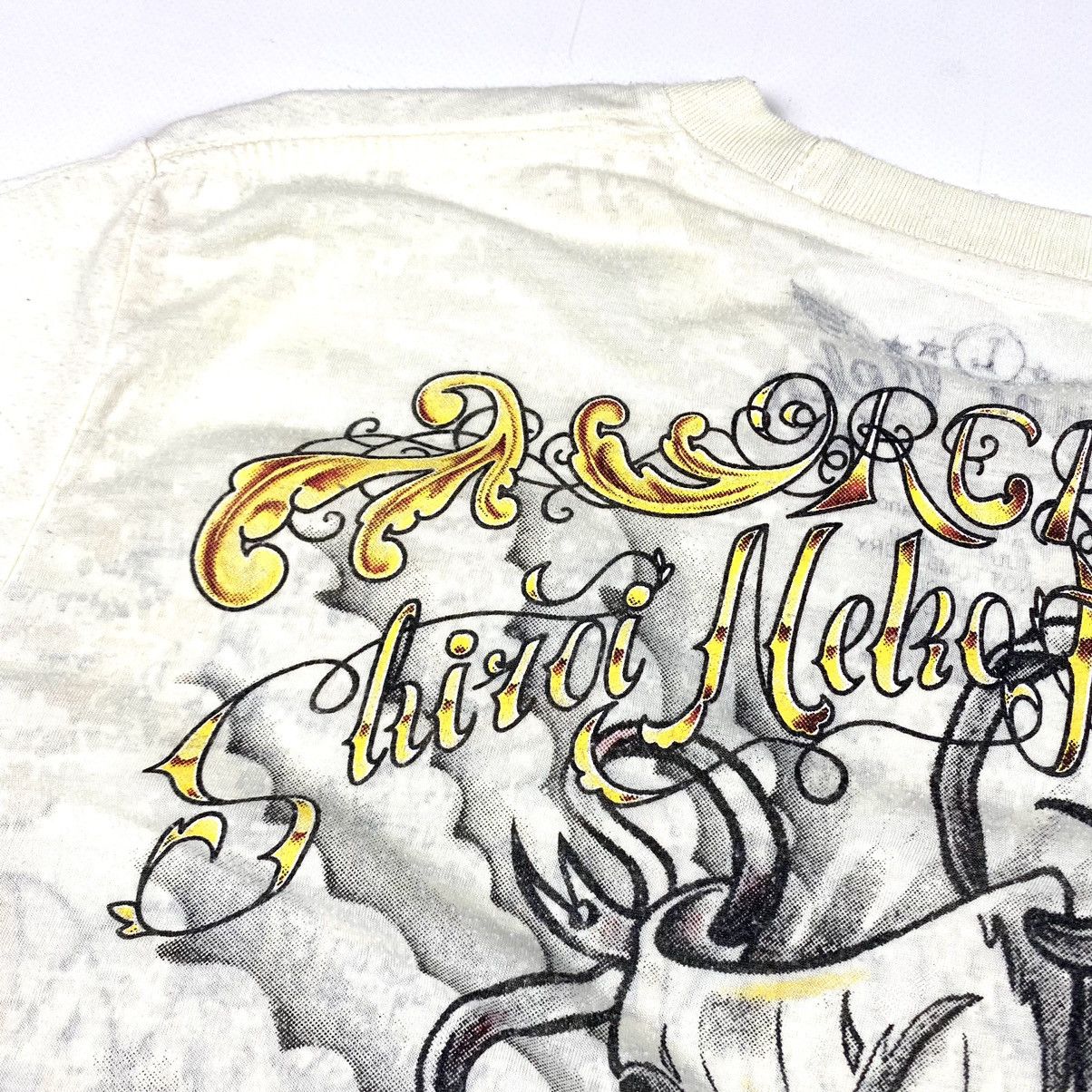 Handmade 00’s Vintage Hand Made Japanese Tiger Print Archive T Shirt Size US L / EU 52-54 / 3 - 16 Thumbnail