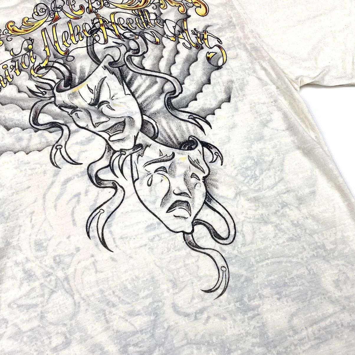Handmade 00’s Vintage Hand Made Japanese Tiger Print Archive T Shirt Size US L / EU 52-54 / 3 - 14 Thumbnail