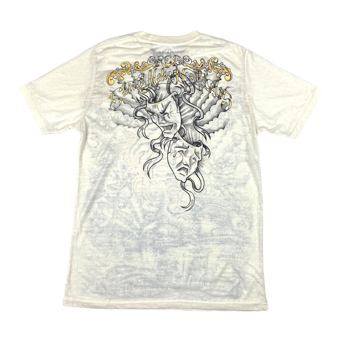 Handmade 00’s Vintage Hand Made Japanese Tiger Print Archive T Shirt Size US L / EU 52-54 / 3 - 2 Thumbnail