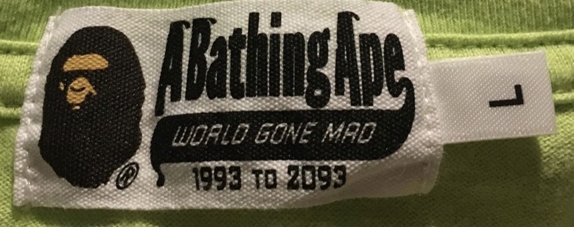 Bape Bape side zipper logo tee shirt Size US L / EU 52-54 / 3 - 3 Thumbnail