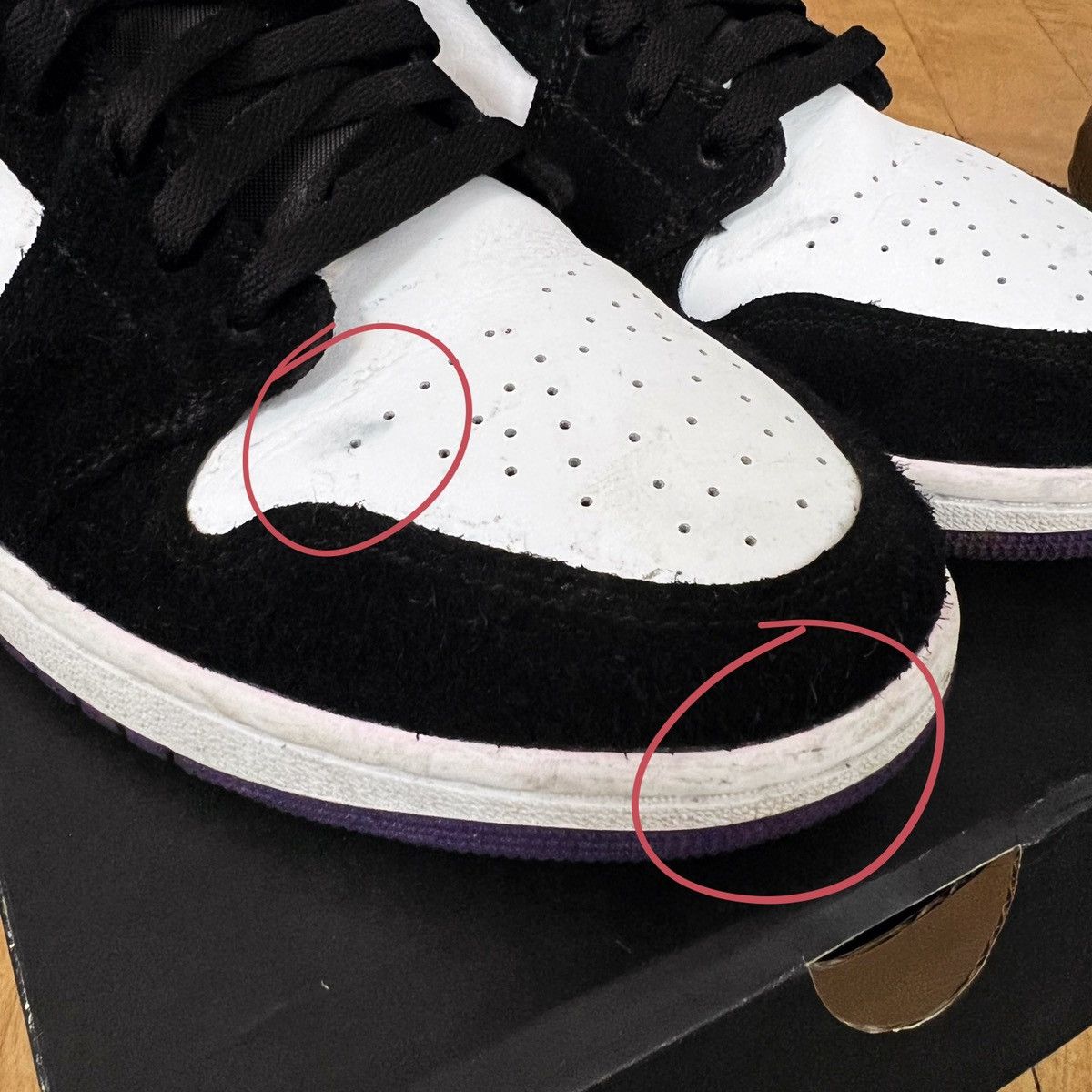 Nike Nike Air Jordan 1 Mid Purple Size US 11 / EU 44 - 5 Thumbnail