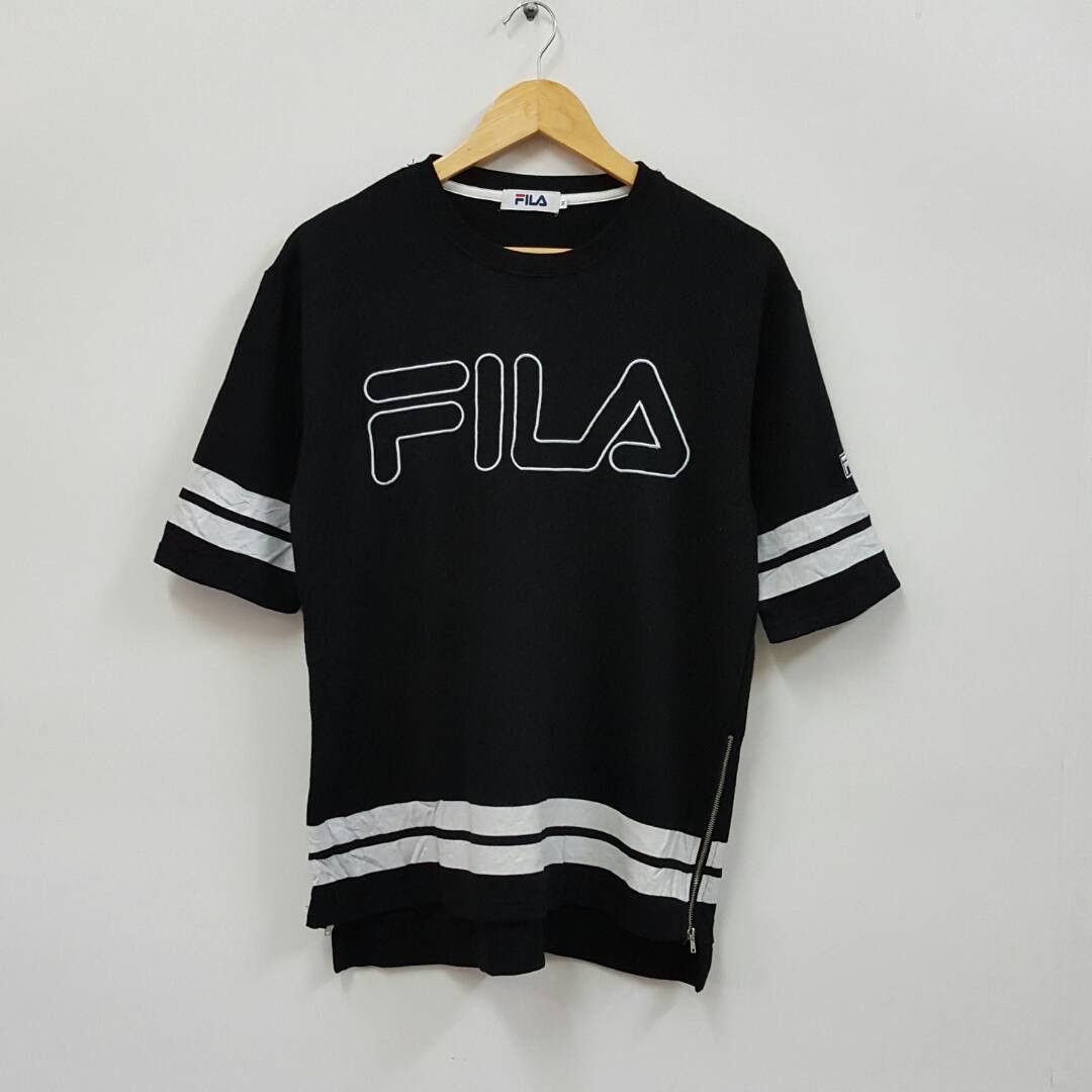 Fila × Vintage Vintage FILA big logo nice design black t-shirt Size US M / EU 48-50 / 2 - 1 Thumbnail