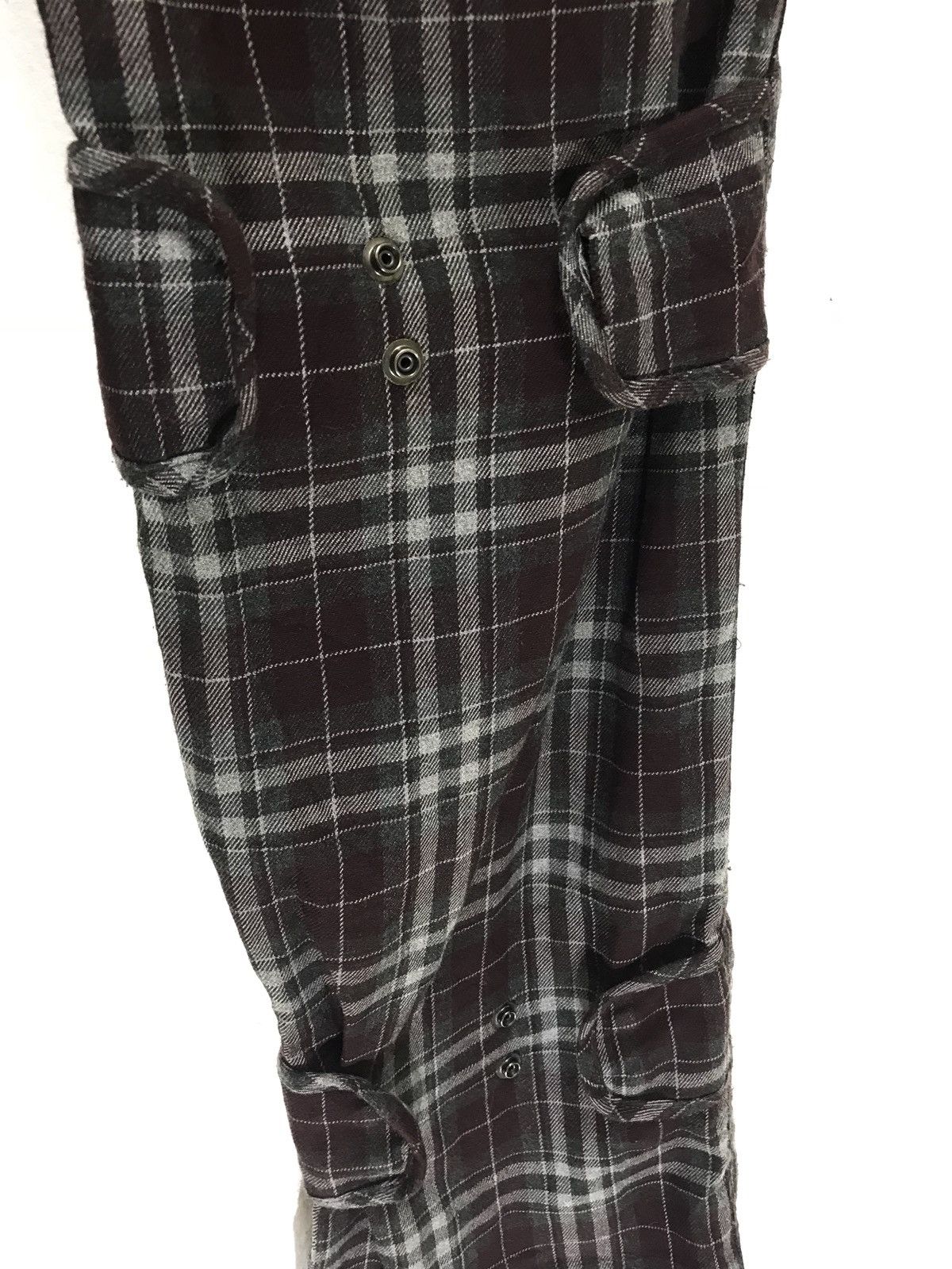 Tete Homme Tete Homme Tartan Pant Rayon Blend Bondage Button Slim Size US 30 / EU 46 - 10 Thumbnail
