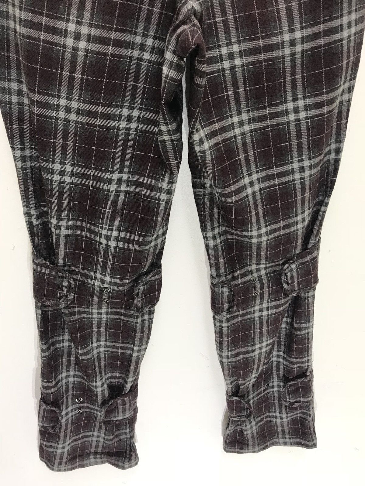 Tete Homme Tete Homme Tartan Pant Rayon Blend Bondage Button Slim Size US 30 / EU 46 - 8 Thumbnail