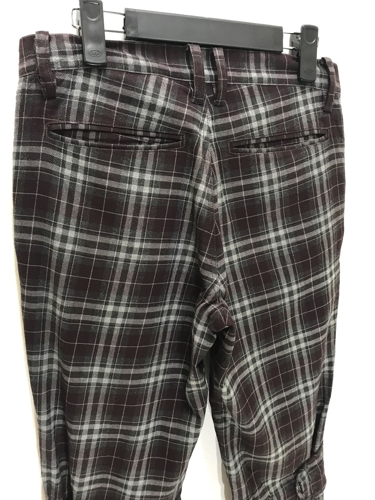 Tete Homme Tete Homme Tartan Pant Rayon Blend Bondage Button Slim Size US 30 / EU 46 - 11 Thumbnail