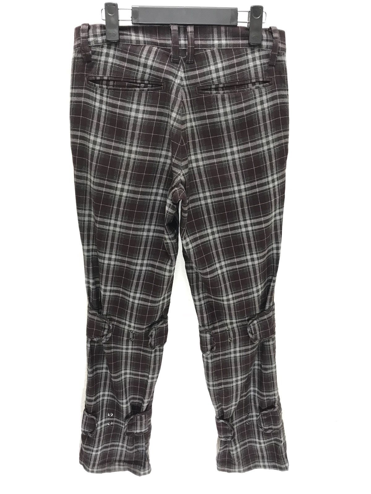 Tete Homme Tete Homme Tartan Pant Rayon Blend Bondage Button Slim Size US 30 / EU 46 - 7 Thumbnail