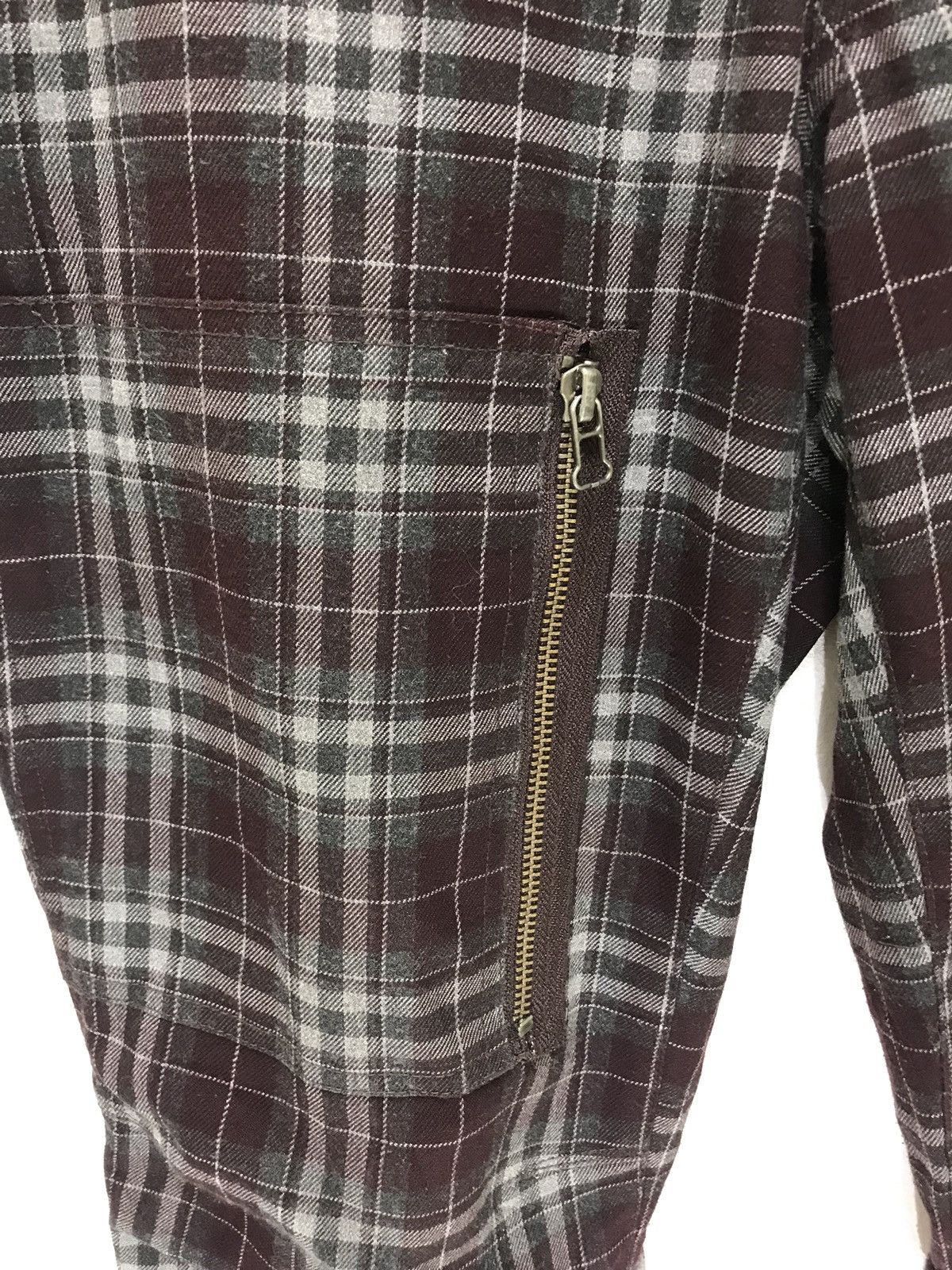Tete Homme Tete Homme Tartan Pant Rayon Blend Bondage Button Slim Size US 30 / EU 46 - 5 Thumbnail