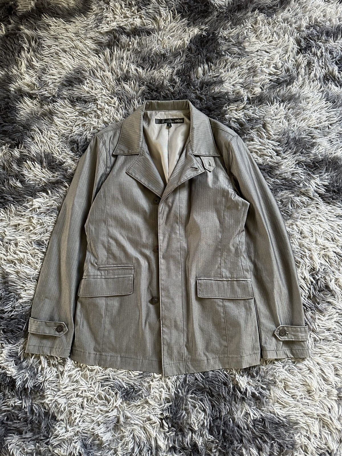 If Six Was Nine × Le Grande Bleu (L.G.B.) × Schlussel 2000s Schlussel button casual jacket Size US M / EU 48-50 / 2 - 12 Thumbnail