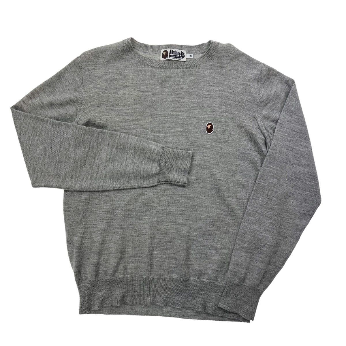 Bape Bape Grey Sweater Size US M / EU 48-50 / 2 - 2 Thumbnail