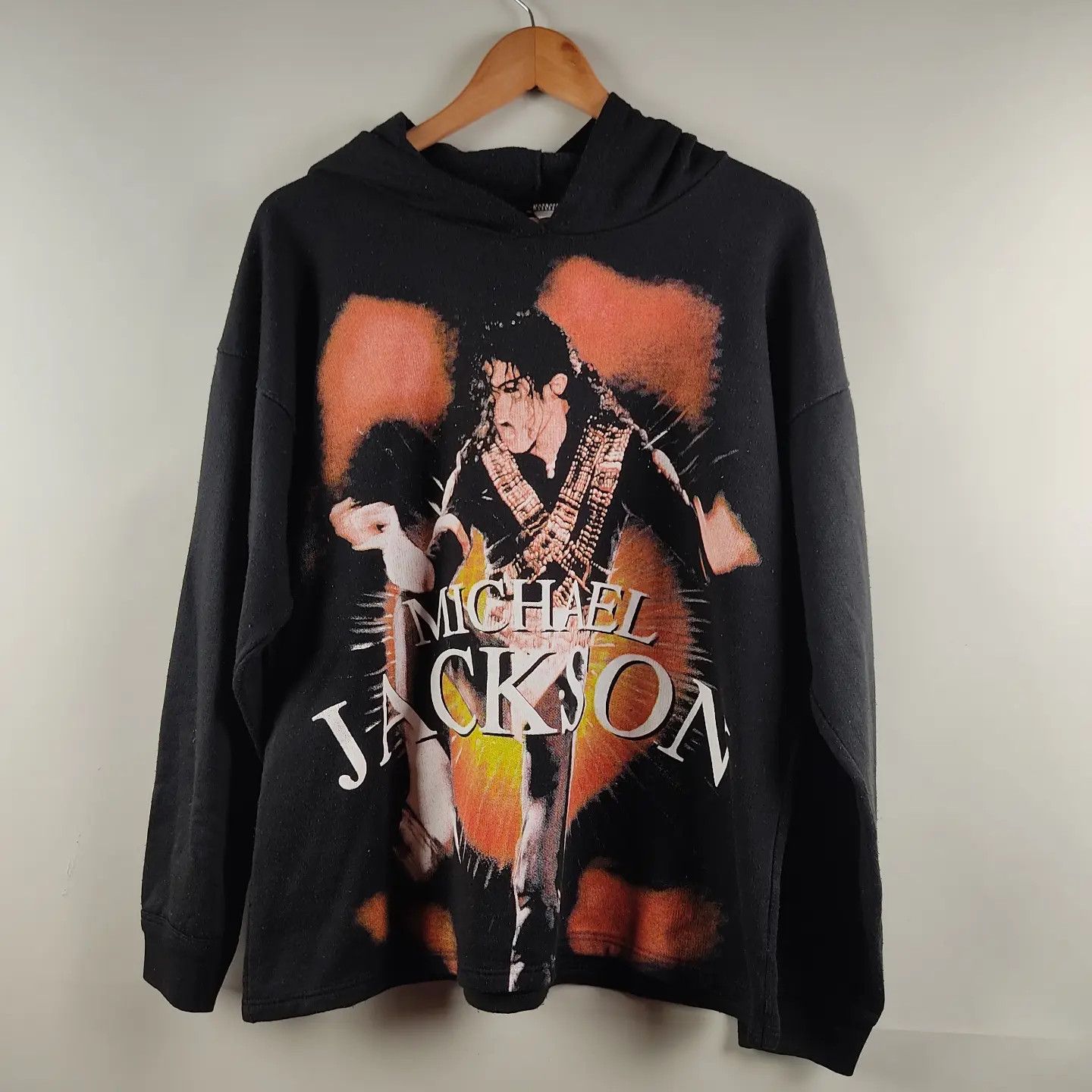 Band Tees × Michael Jackson × Vintage 90's Michael Jackson King Of Pop Hoodie Size US L / EU 52-54 / 3 - 7 Thumbnail