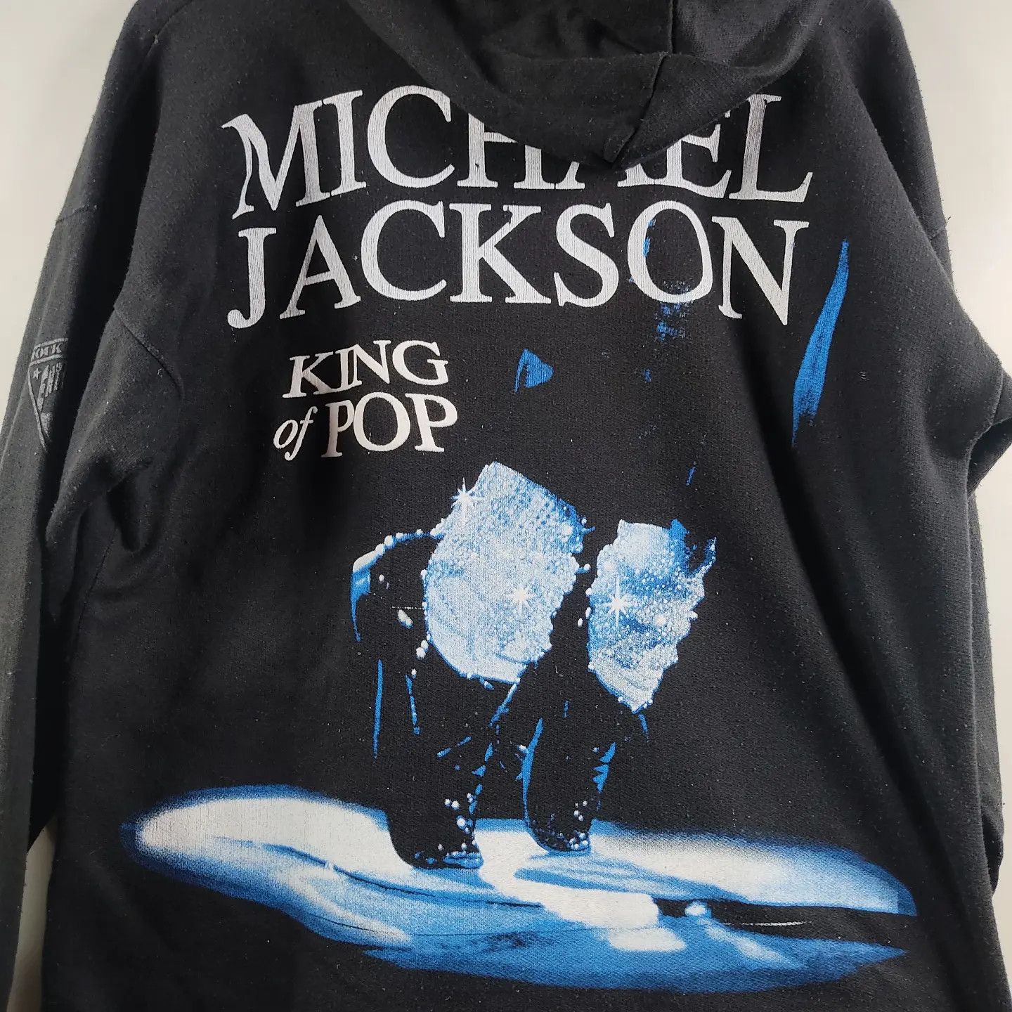 Band Tees × Michael Jackson × Vintage 90's Michael Jackson King Of Pop Hoodie Size US L / EU 52-54 / 3 - 4 Thumbnail