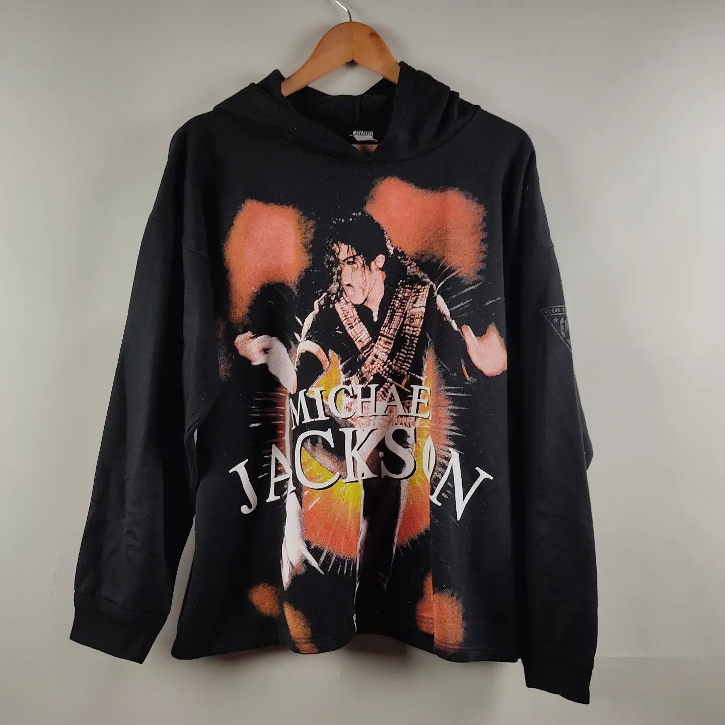 Band Tees × Michael Jackson × Vintage 90's Michael Jackson King Of Pop Hoodie Size US L / EU 52-54 / 3 - 2 Thumbnail