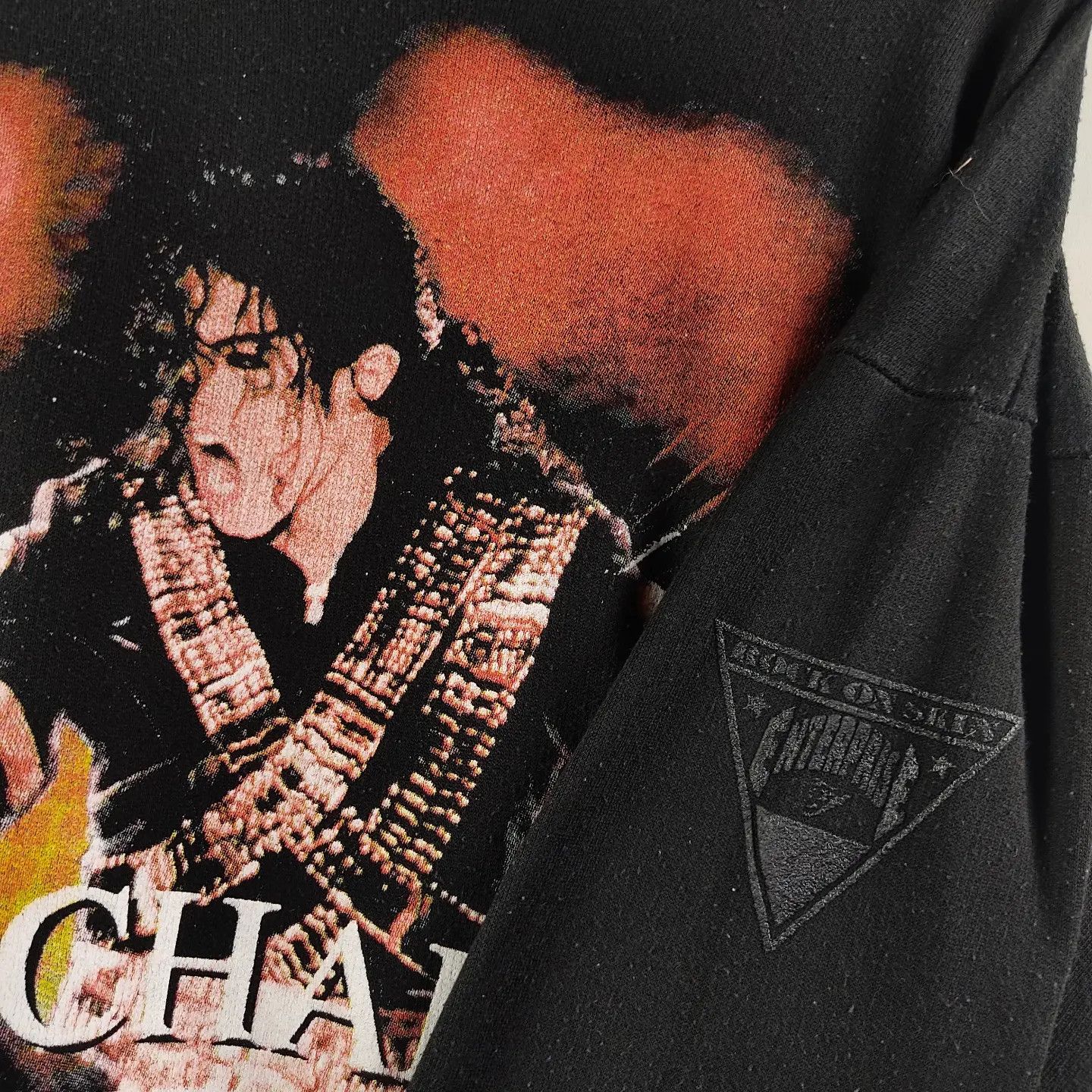 Band Tees × Michael Jackson × Vintage 90's Michael Jackson King Of Pop Hoodie Size US L / EU 52-54 / 3 - 5 Thumbnail