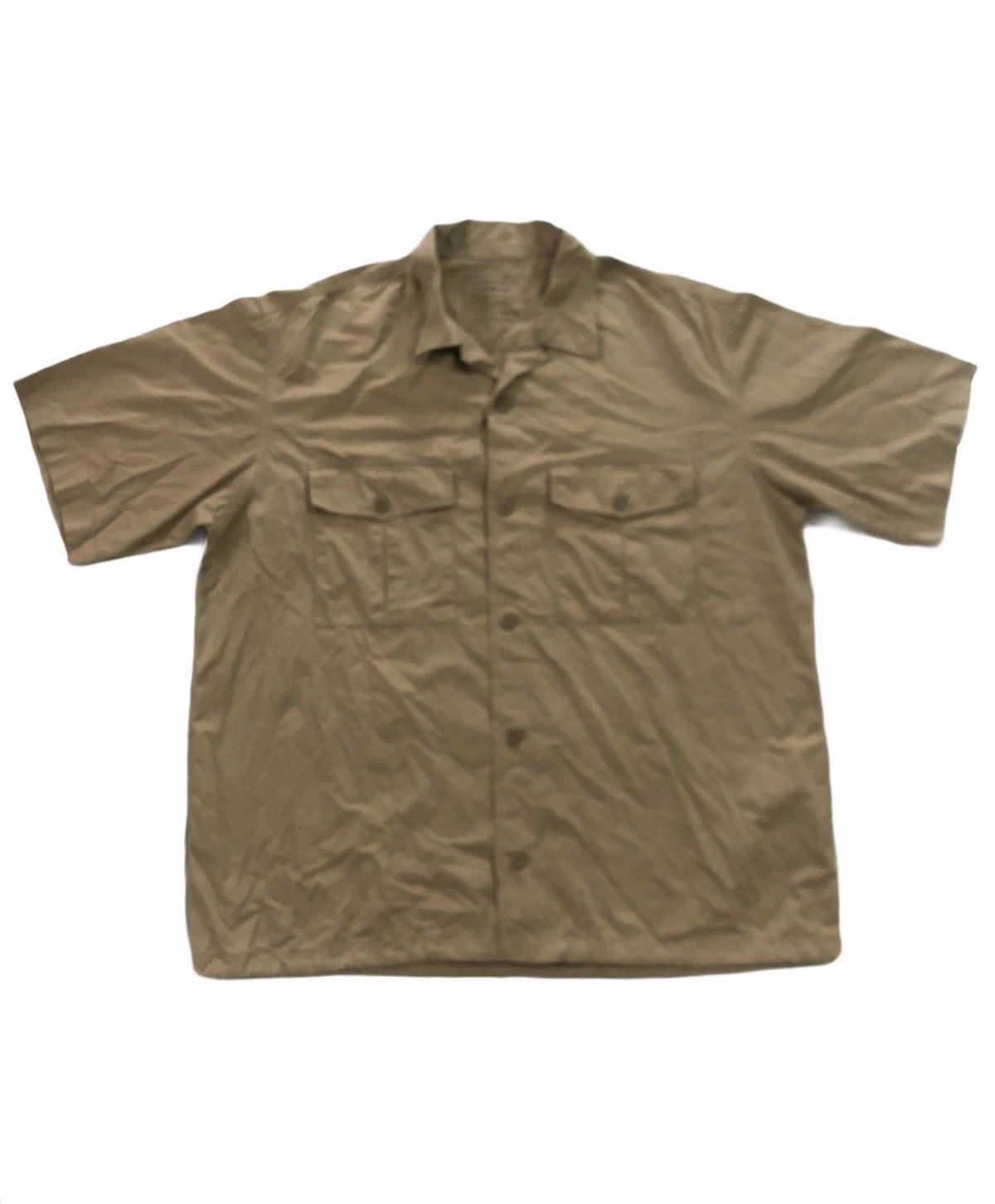 GU × Japanese Brand 🔥Gu Brand Military Short Sleeve Shirt Size US L / EU 52-54 / 3 - 1 Thumbnail