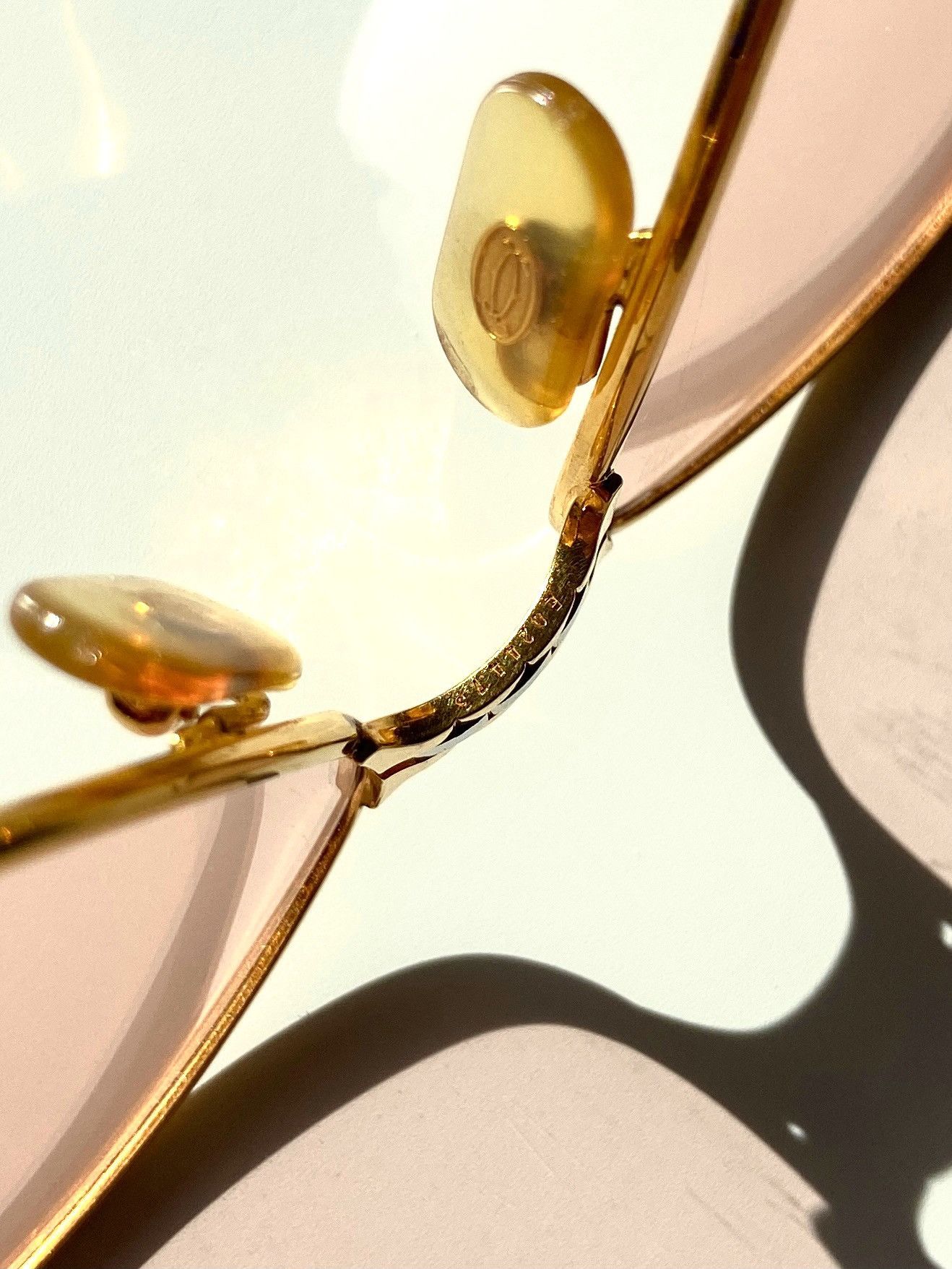 Cartier ★0% TAX★ 18K GOLD PLATED CARTIER PANTHER GM AVIATOR SHADES Size ONE SIZE - 8 Thumbnail