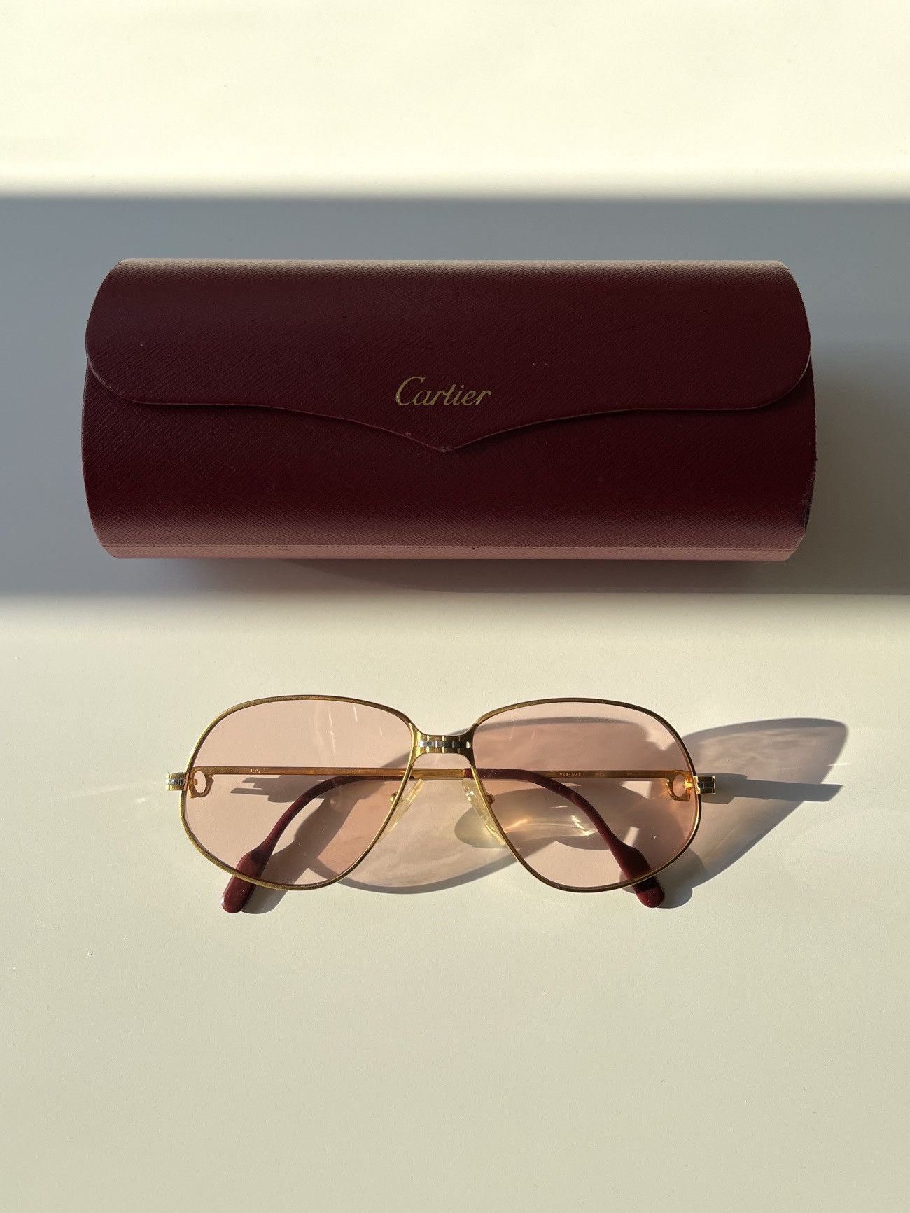 Cartier ★0% TAX★ 18K GOLD PLATED CARTIER PANTHER GM AVIATOR SHADES Size ONE SIZE - 1 Thumbnail