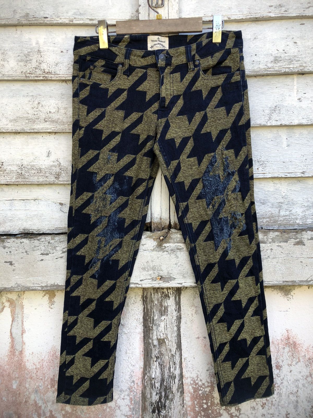 Vivienne Westwood Rare Vivienne Westwood Vector Houndstooth Distressed Pant Size US 28 / EU 44 - 2 Thumbnail