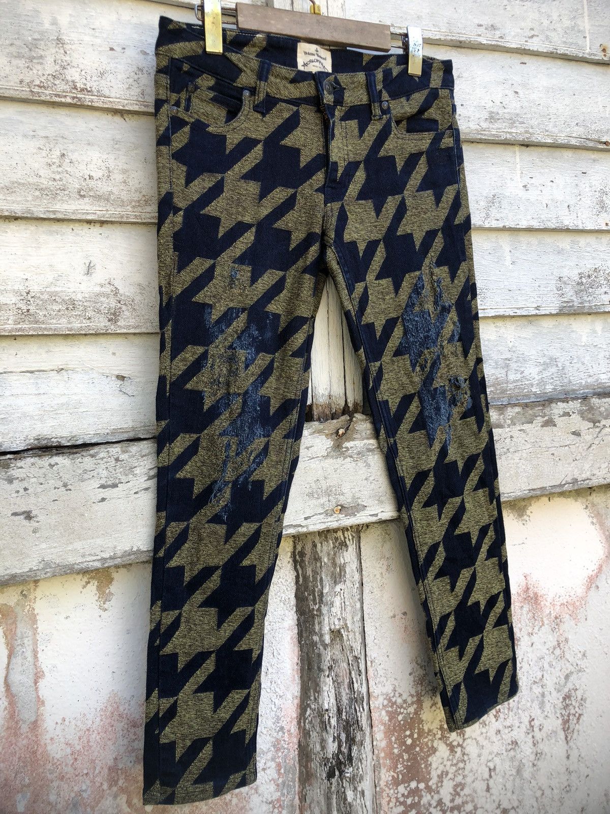 Vivienne Westwood Rare Vivienne Westwood Vector Houndstooth Distressed Pant Size US 28 / EU 44 - 3 Thumbnail