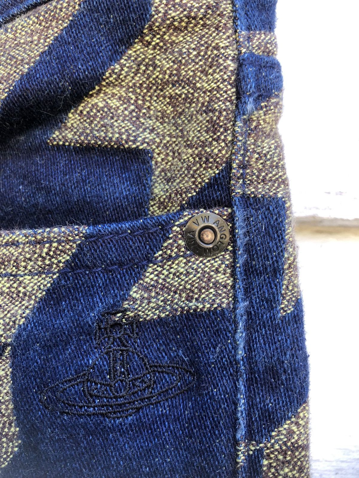 Vivienne Westwood Rare Vivienne Westwood Vector Houndstooth Distressed Pant Size US 28 / EU 44 - 10 Thumbnail