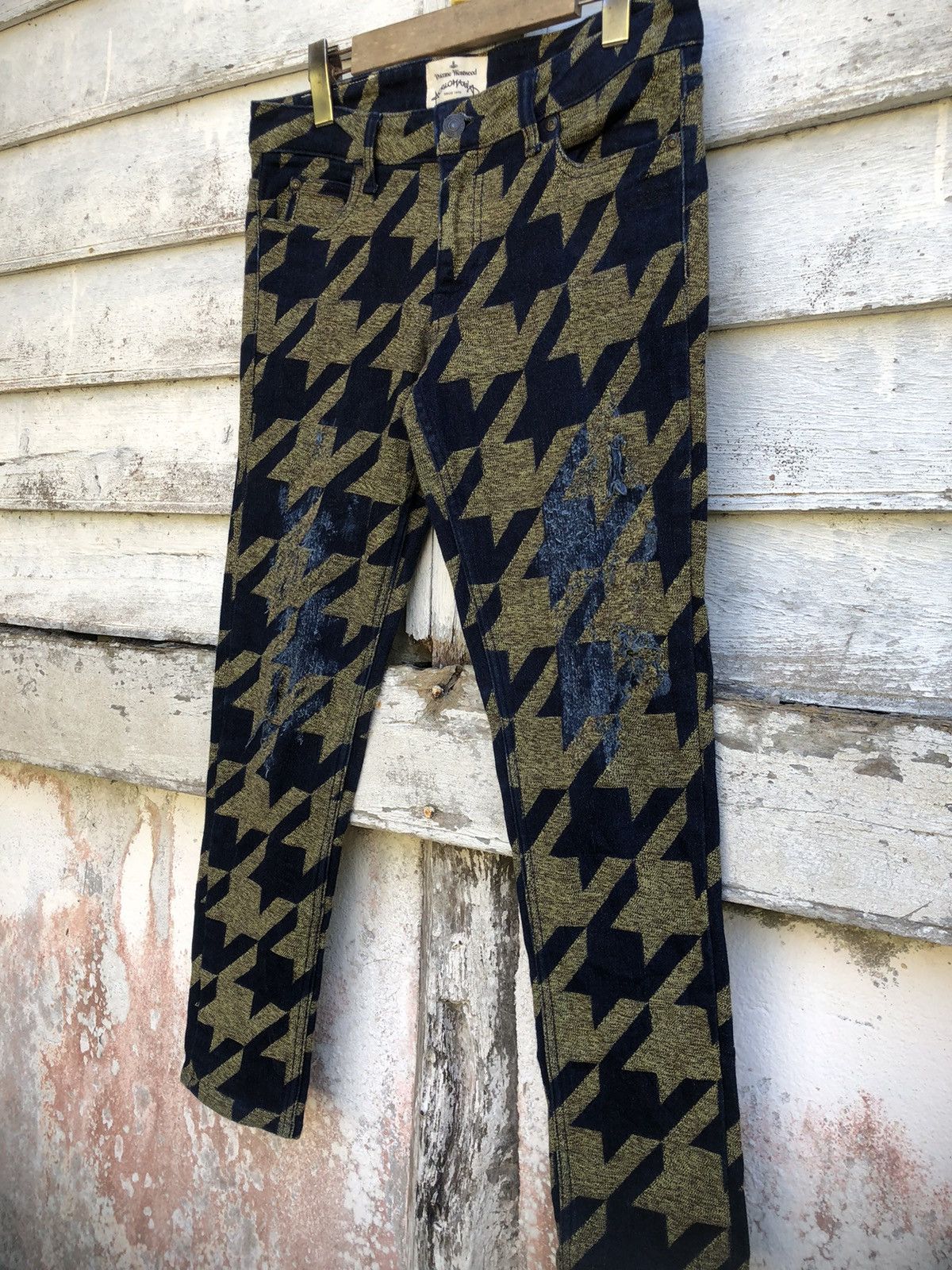 Vivienne Westwood Rare Vivienne Westwood Vector Houndstooth Distressed Pant Size US 28 / EU 44 - 4 Thumbnail