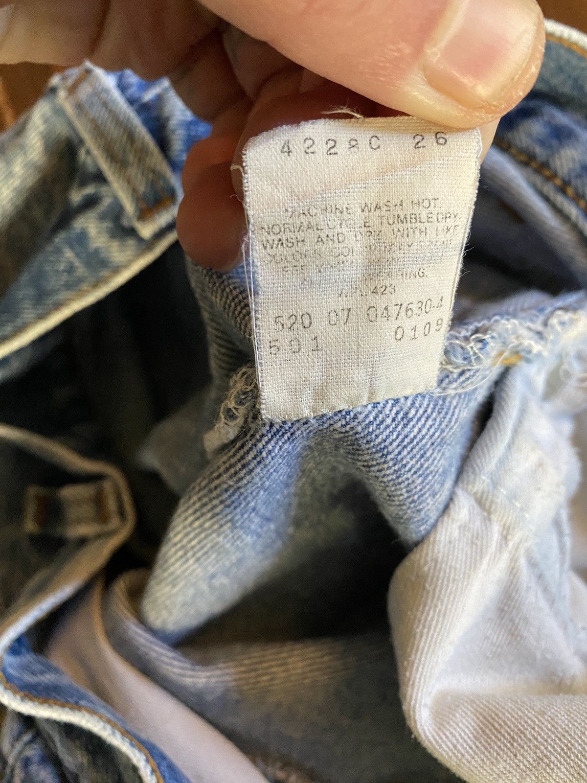 Levi's Vintage 80’s Levi’s 501 Acid Wash Denim Jeans 28x30 Size US 28 / EU 44 - 16 Thumbnail