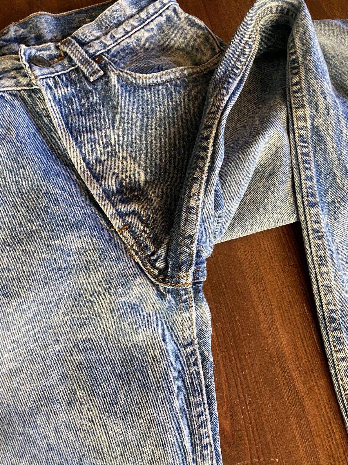 Levi's Vintage 80’s Levi’s 501 Acid Wash Denim Jeans 28x30 Size US 28 / EU 44 - 20 Thumbnail