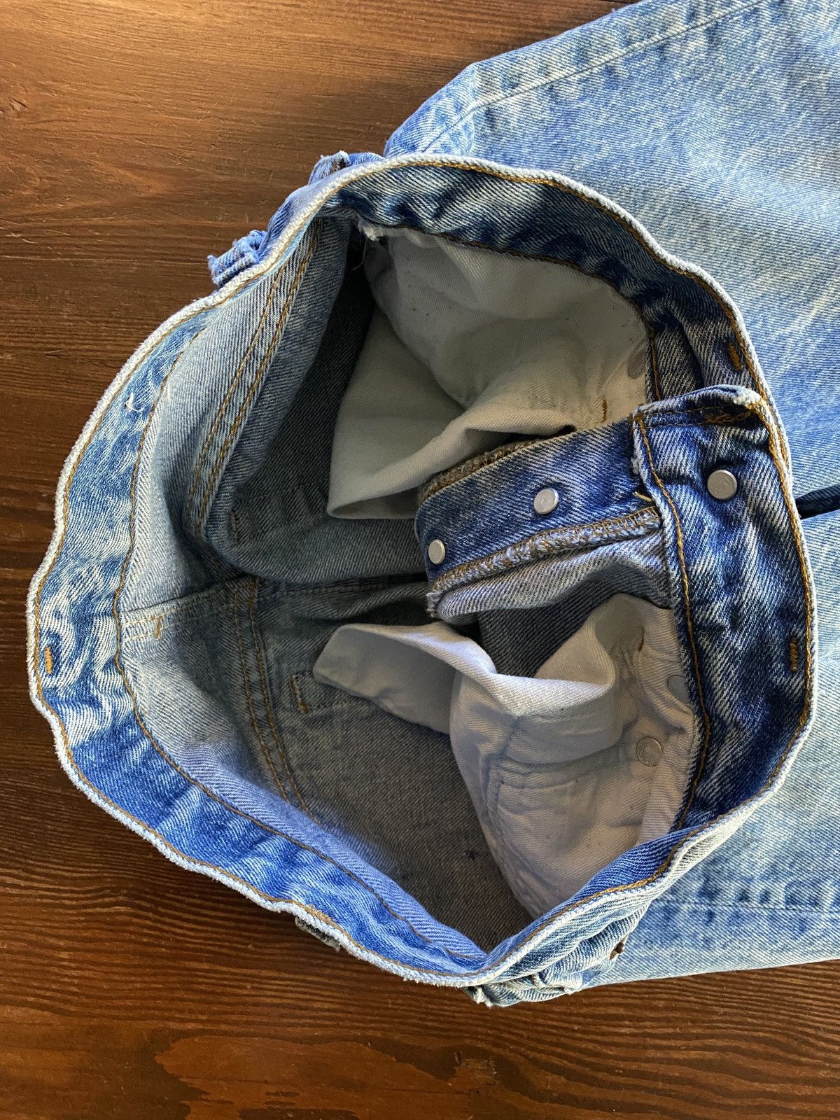 Levi's Vintage 80’s Levi’s 501 Acid Wash Denim Jeans 28x30 Size US 28 / EU 44 - 14 Thumbnail