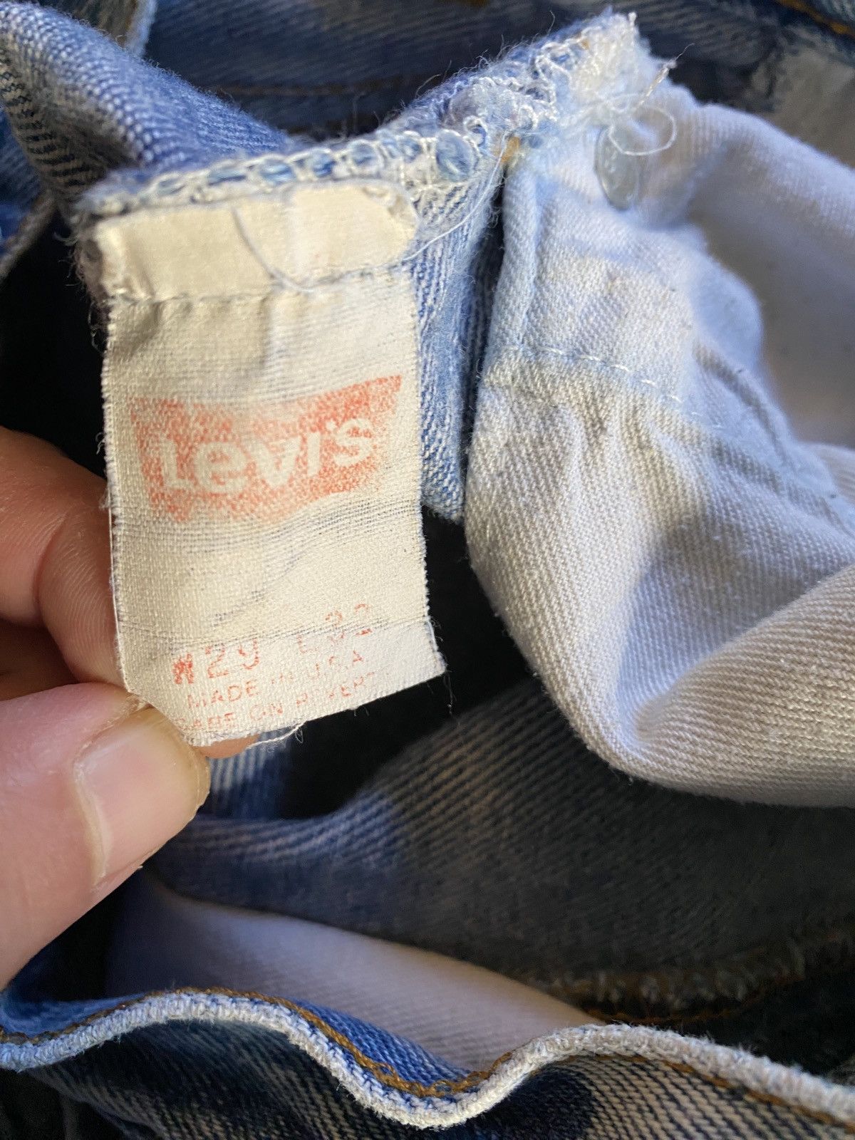 Levi's Vintage 80’s Levi’s 501 Acid Wash Denim Jeans 28x30 Size US 28 / EU 44 - 15 Thumbnail