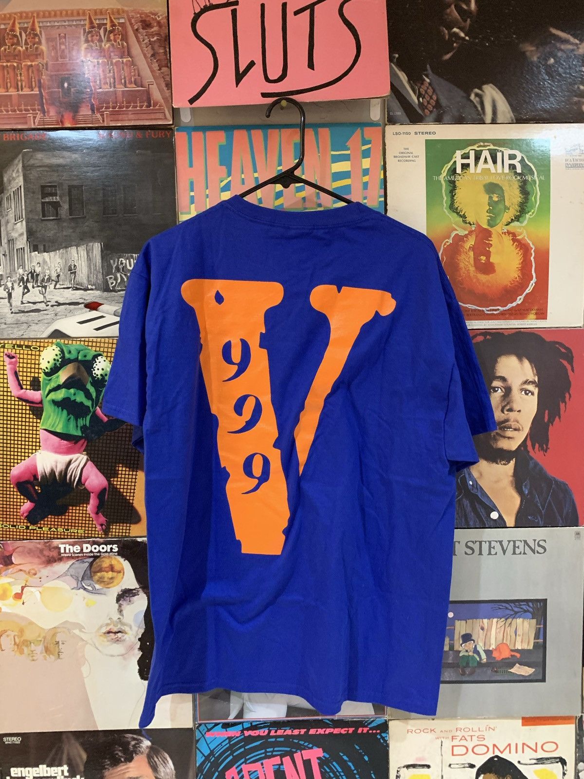 999 Club × Vlone Juice Wrld Vlone Legends Never Die 999 Blue Tee Size US L / EU 52-54 / 3 - 1 Thumbnail