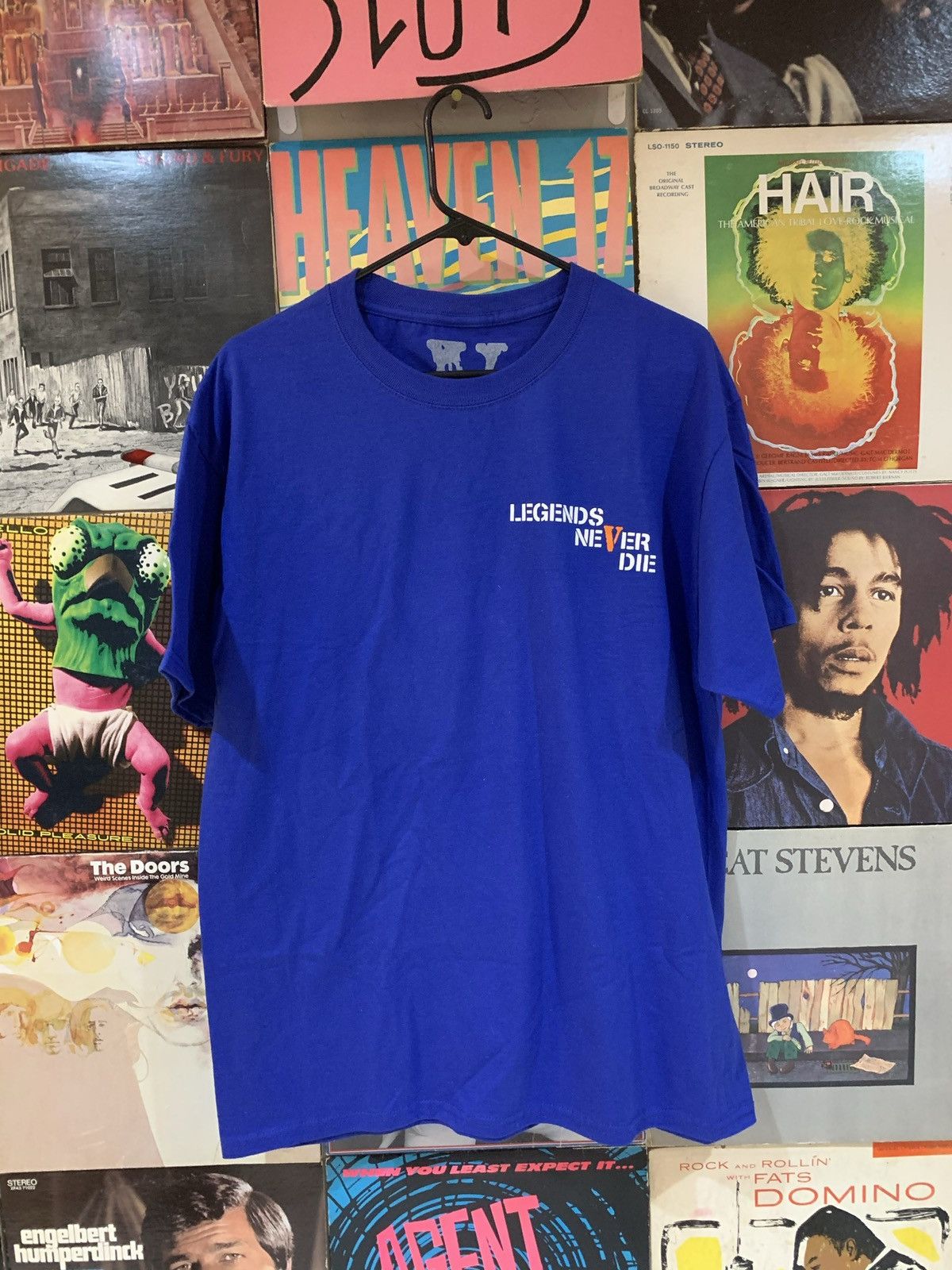 999 Club × Vlone Juice Wrld Vlone Legends Never Die 999 Blue Tee Size US L / EU 52-54 / 3 - 2 Thumbnail