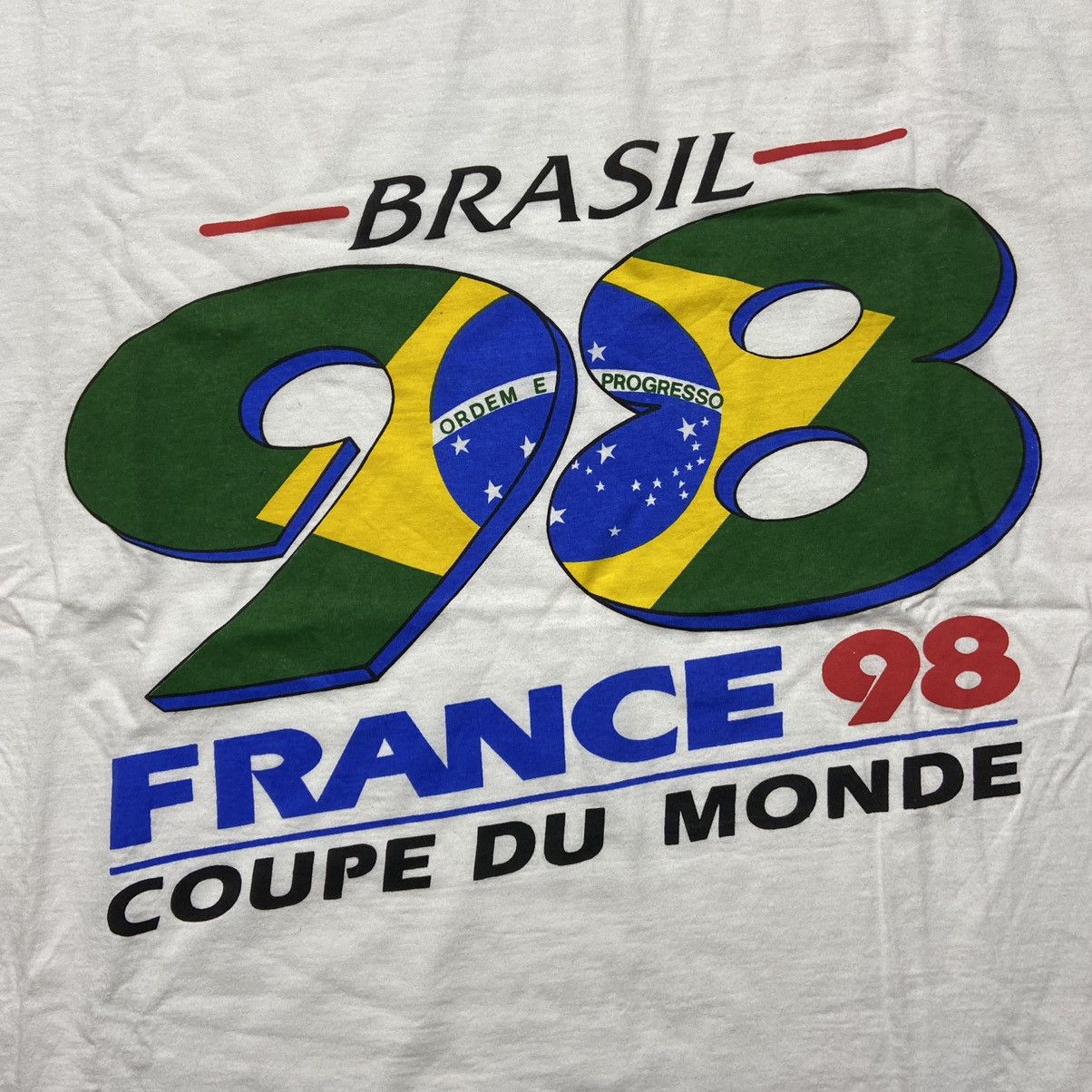 Vintage Vintage 1998 Brazil Fifa World Cup in France T-Shirt Size US XL / EU 56 / 4 - 3 Thumbnail