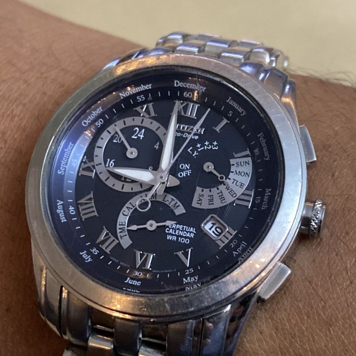 Citizen Mens Citizen EcoDrive Perpetual Calendar Calibre 8700 Watch